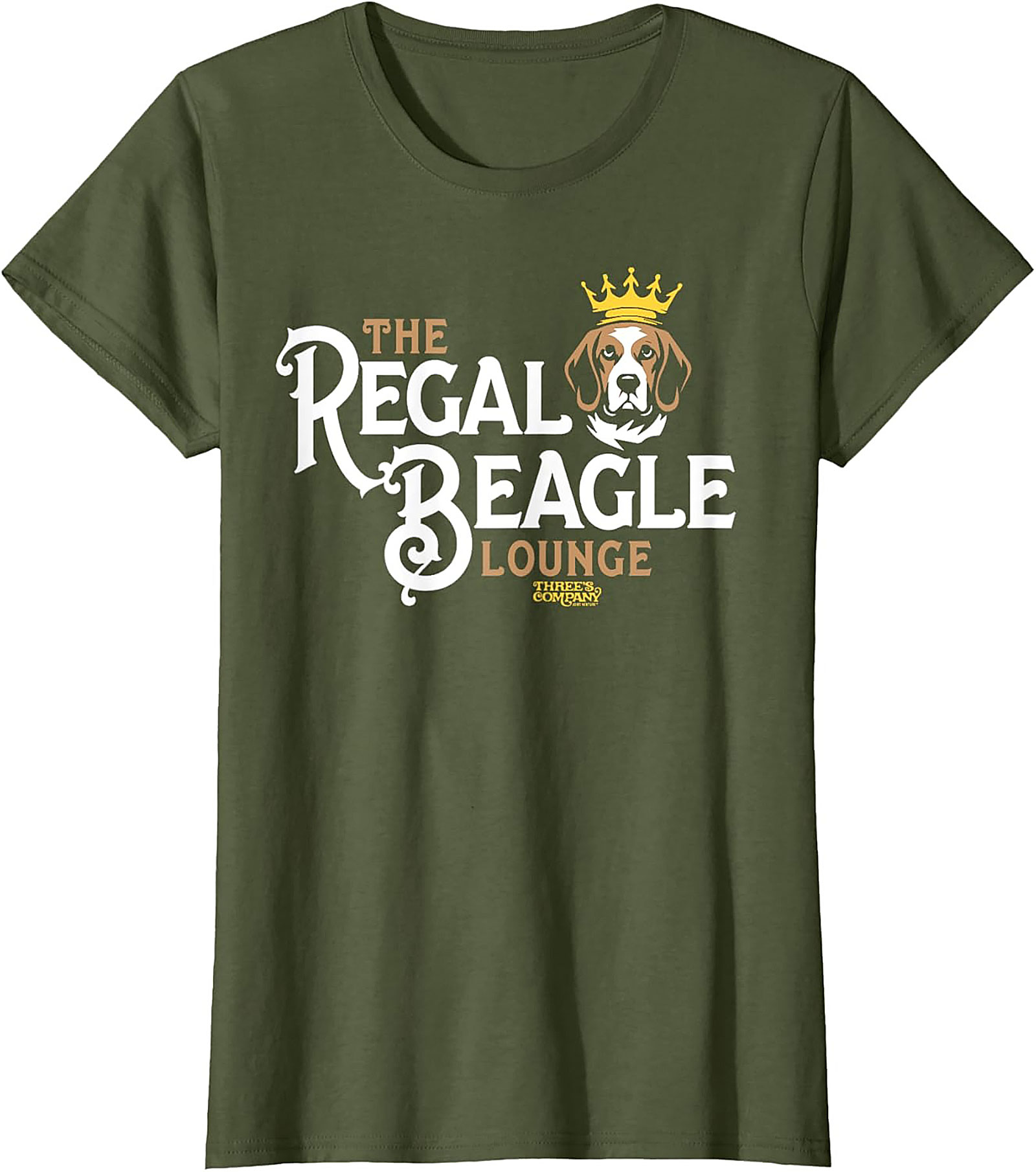 THE REGAL BEAGLE LOUNGE Funny Dog Graphic Tee | Three's Company Homage Shirt