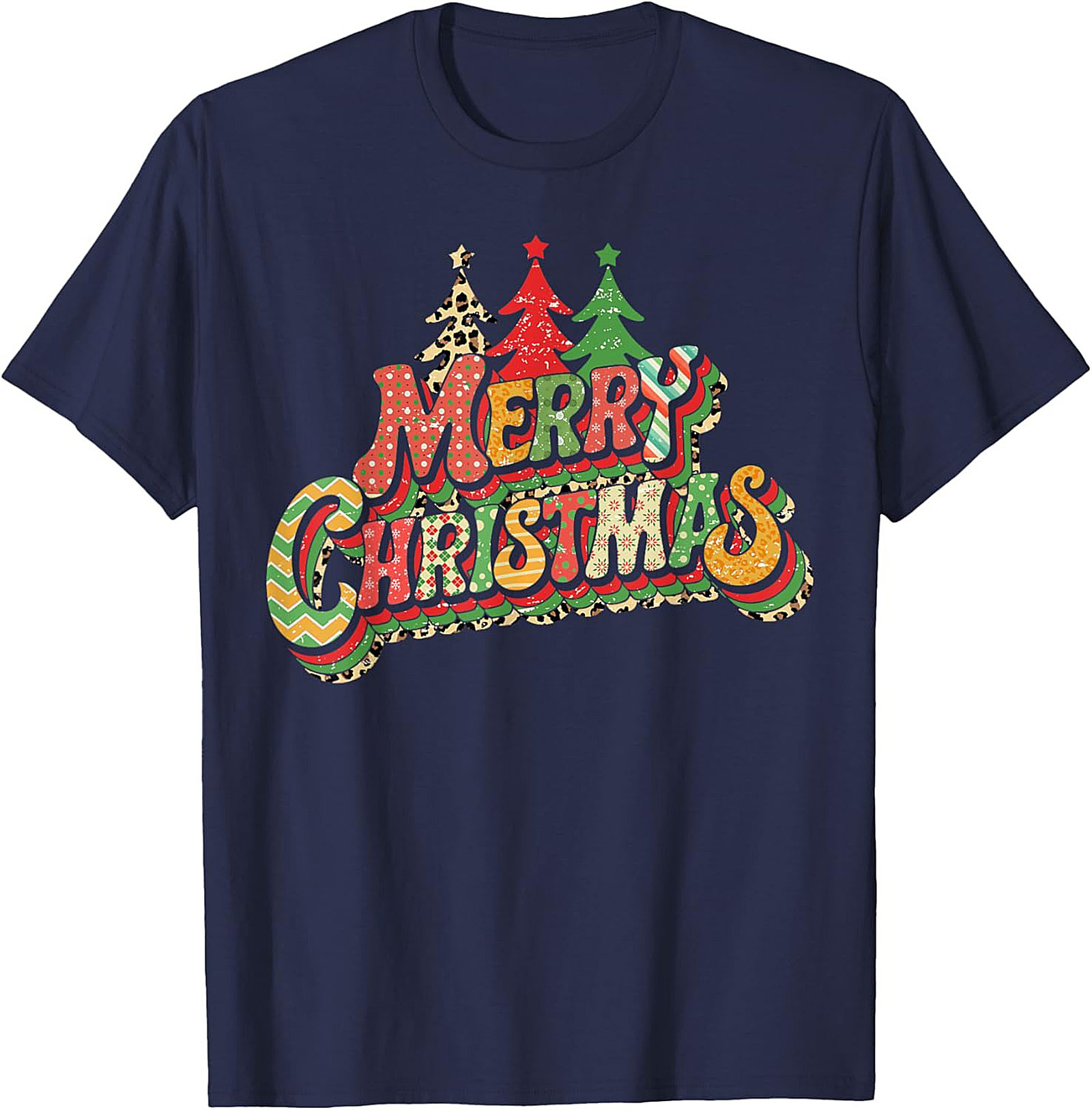 Groovy Merry Christmas T-shirt Retro Holiday Tee