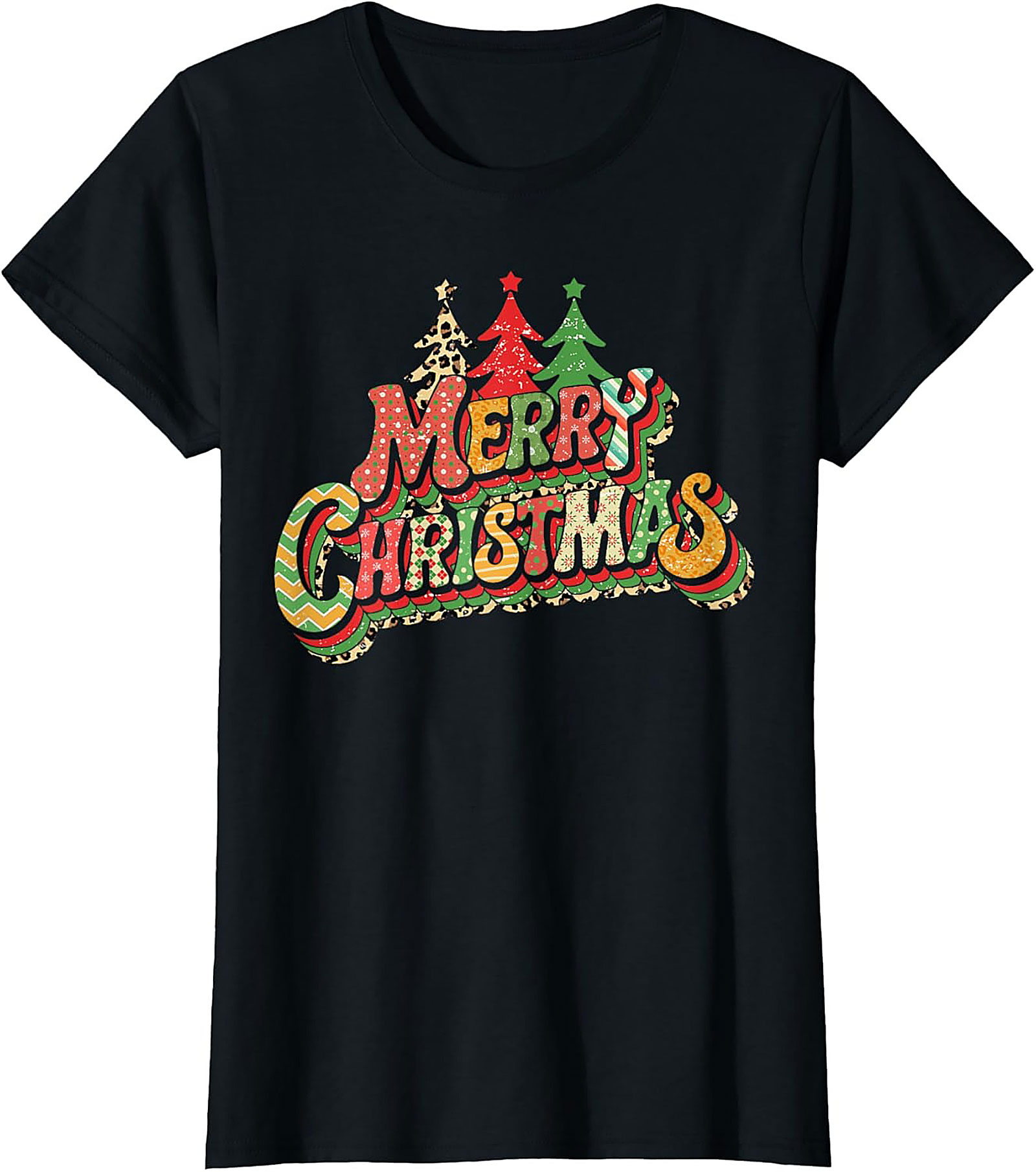 Groovy Merry Christmas T-shirt Retro Holiday Tee