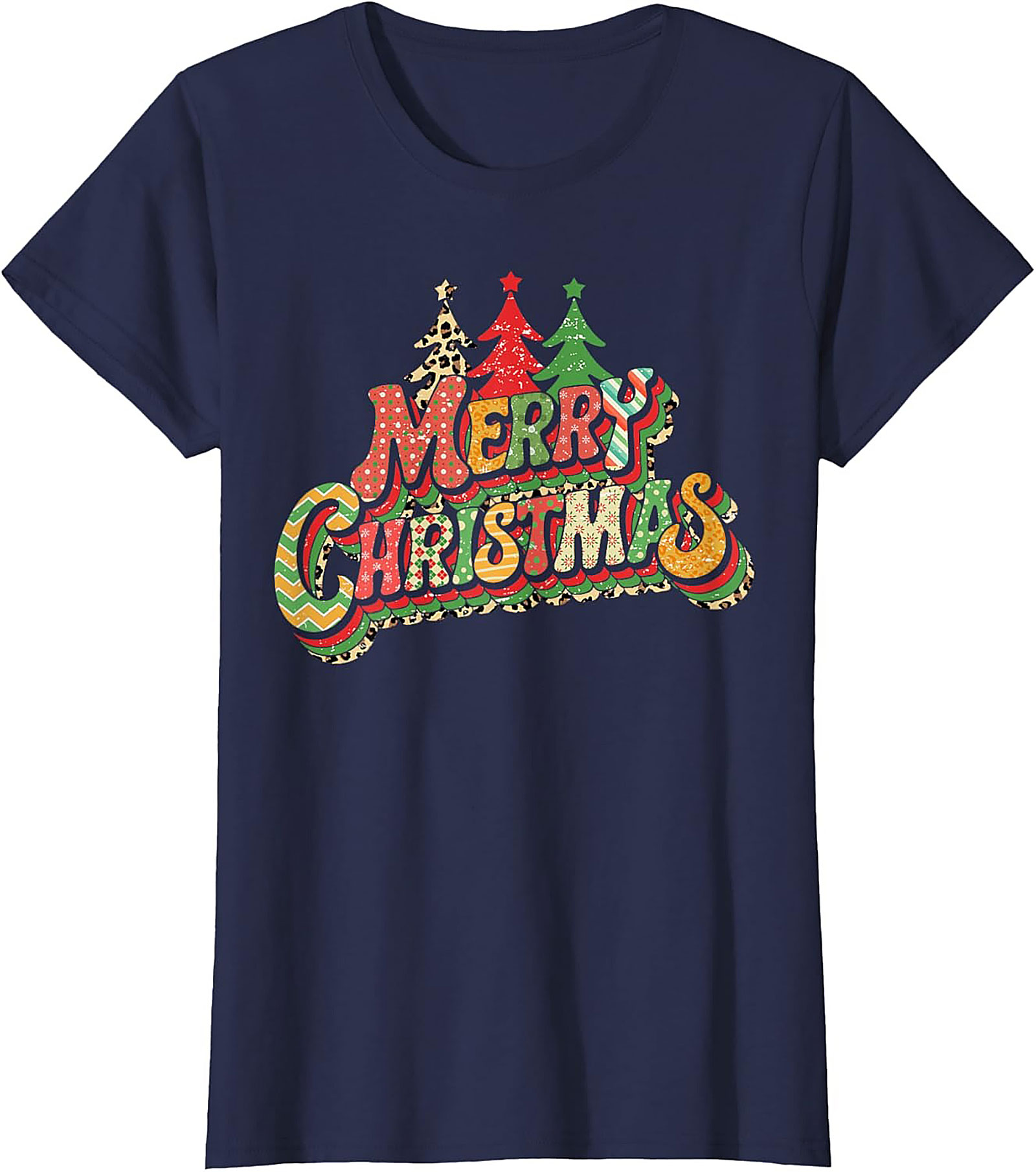 Groovy Merry Christmas T-shirt Retro Holiday Tee