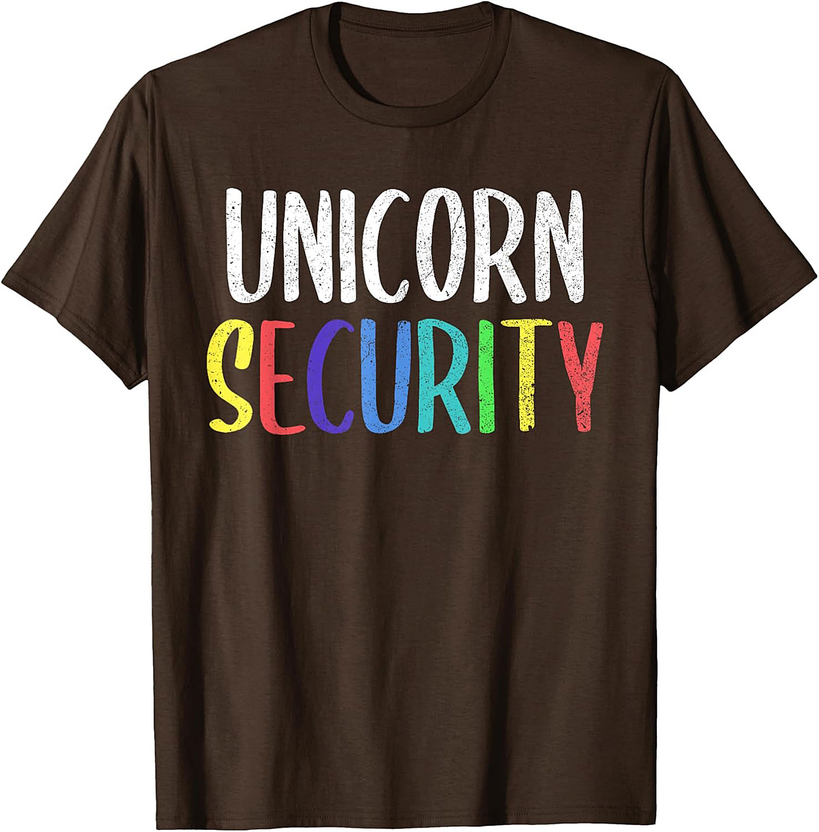 Funny Unicorn Security T-Shirt Soft Cotton Graphic Tee