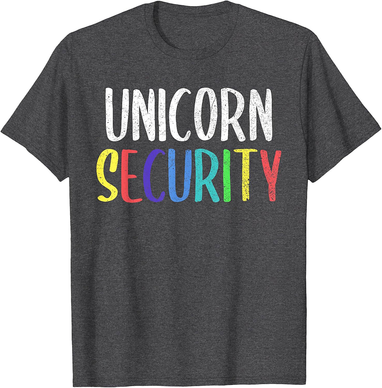 Funny Unicorn Security T-Shirt Soft Cotton Graphic Tee