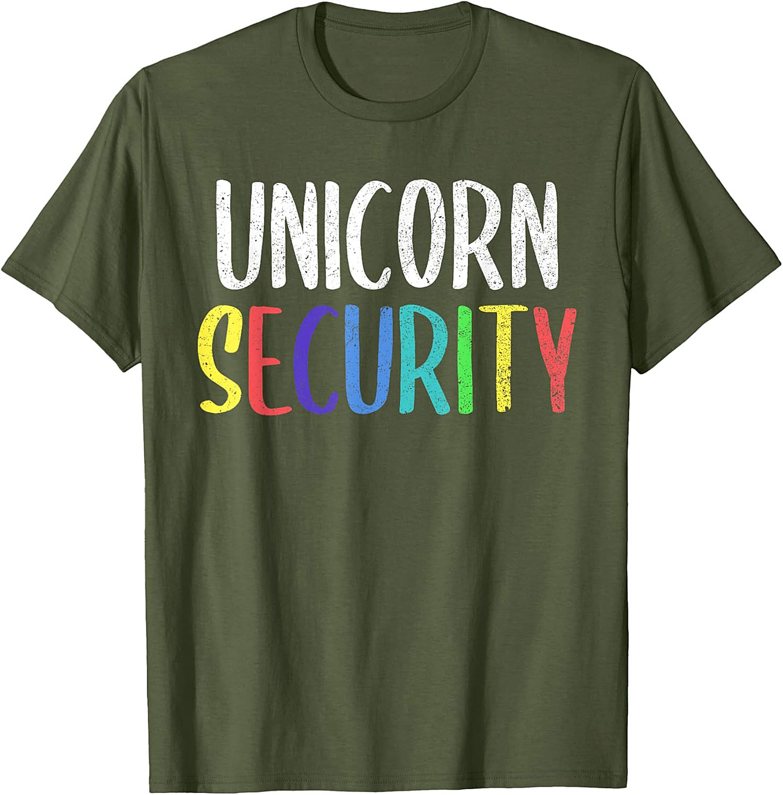 Funny Unicorn Security T-Shirt Soft Cotton Graphic Tee
