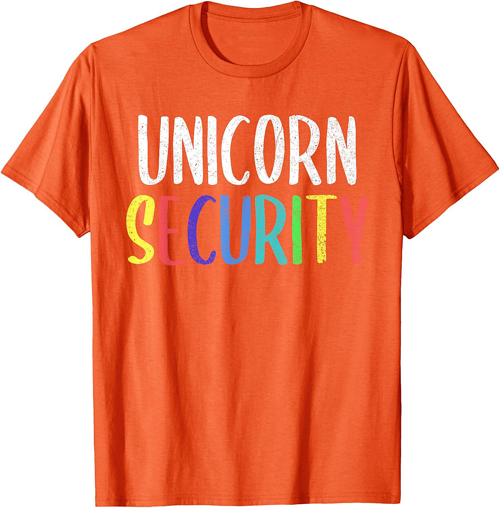 Funny Unicorn Security T-Shirt Soft Cotton Graphic Tee