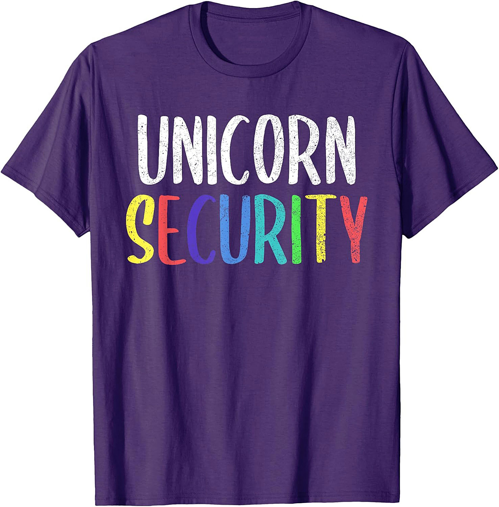 Funny Unicorn Security T-Shirt Soft Cotton Graphic Tee