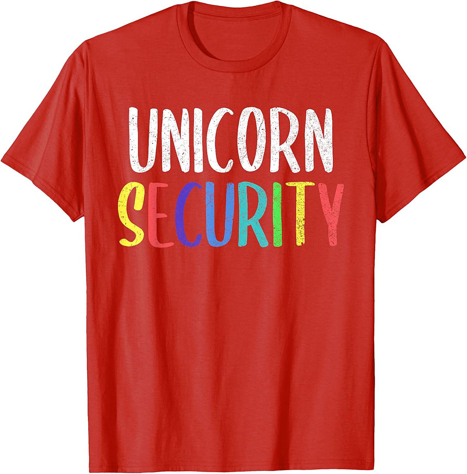 Funny Unicorn Security T-Shirt Soft Cotton Graphic Tee