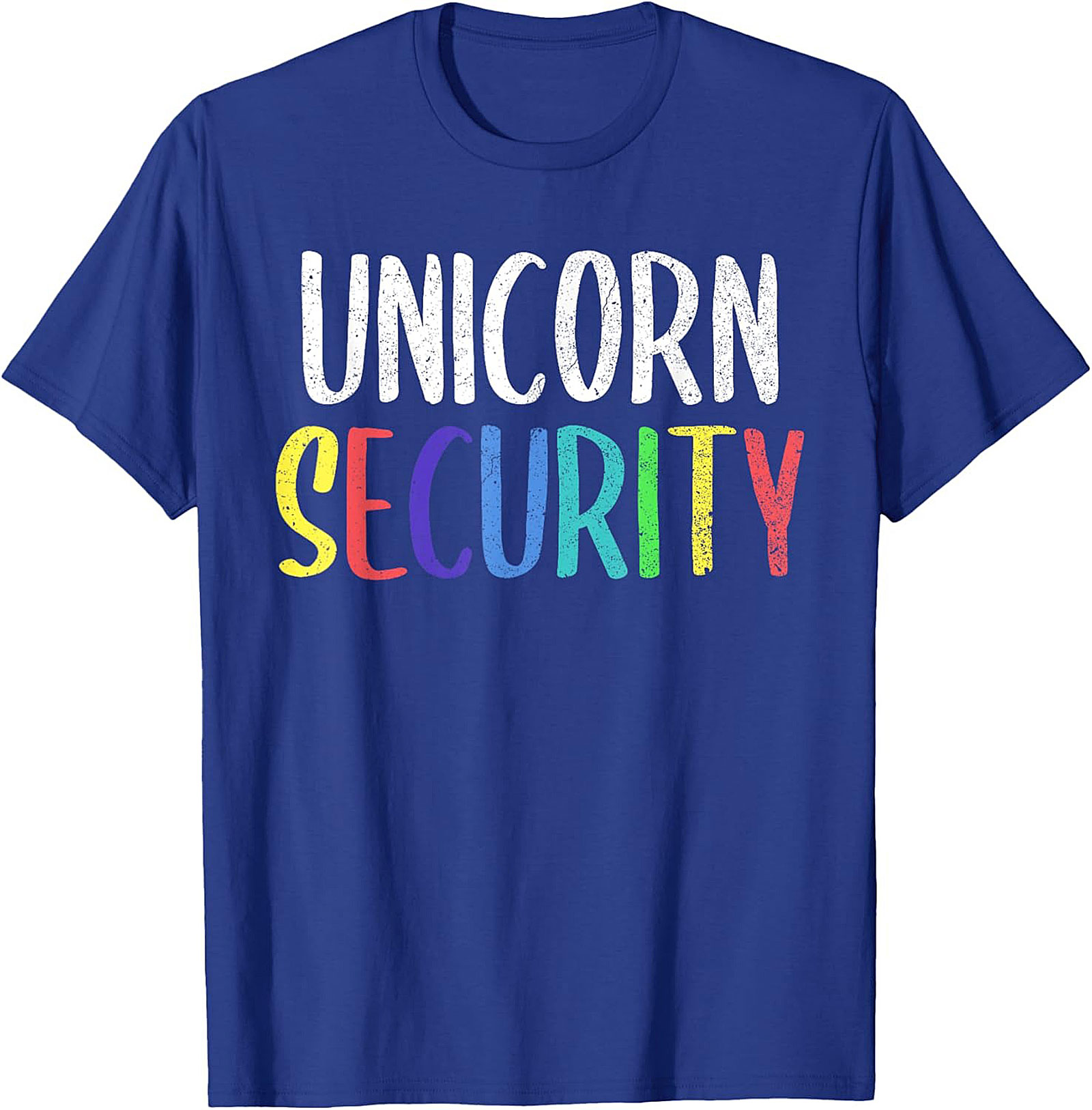 Funny Unicorn Security T-Shirt Soft Cotton Graphic Tee