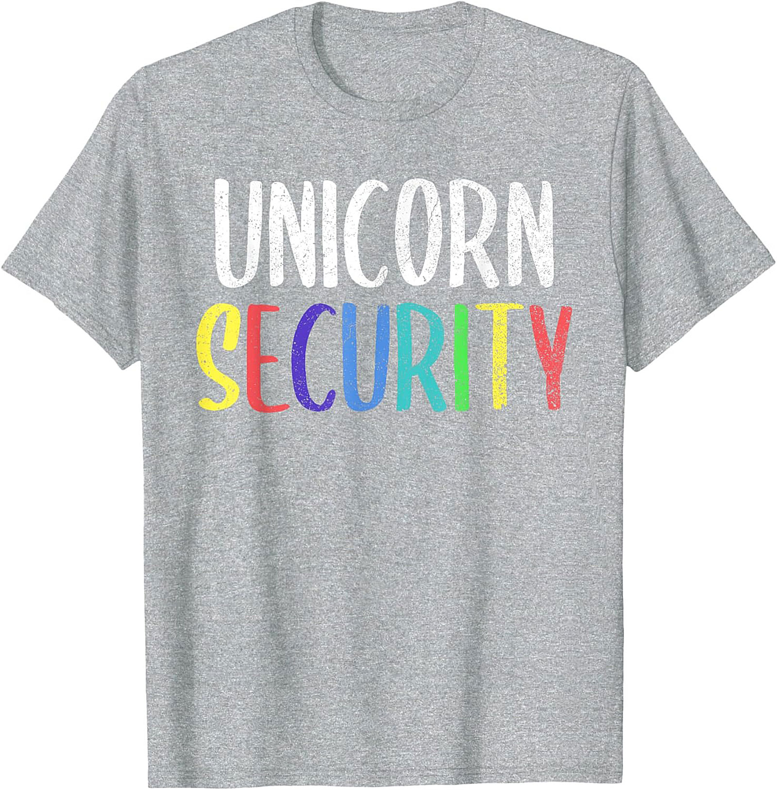 Funny Unicorn Security T-Shirt Soft Cotton Graphic Tee