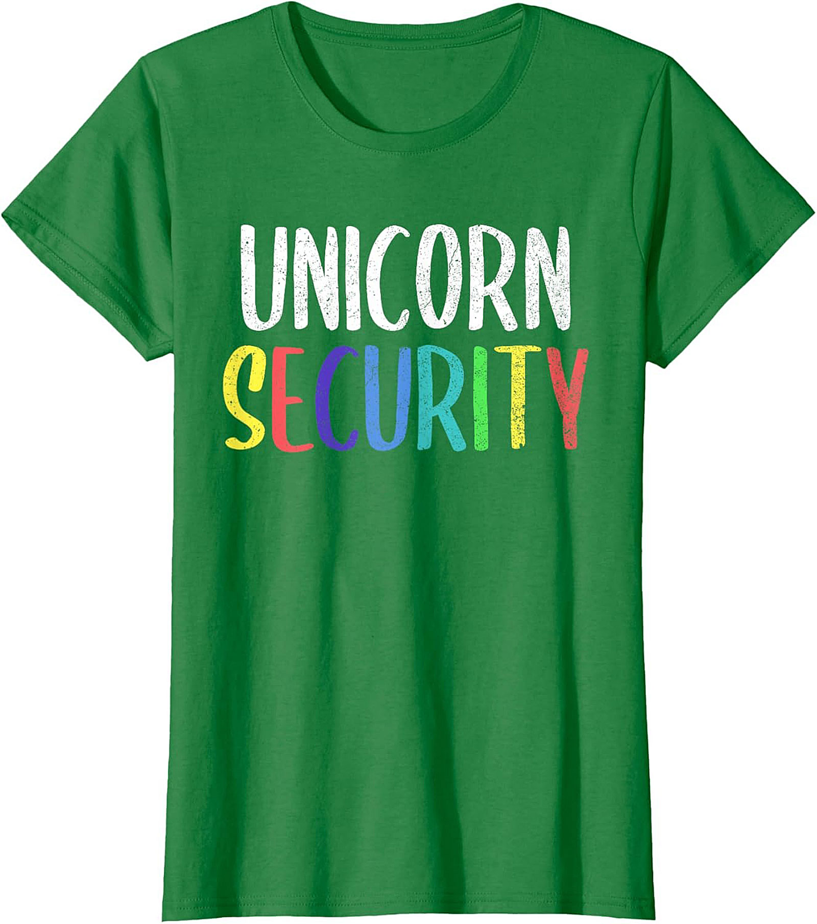 Funny Unicorn Security T-Shirt Soft Cotton Graphic Tee