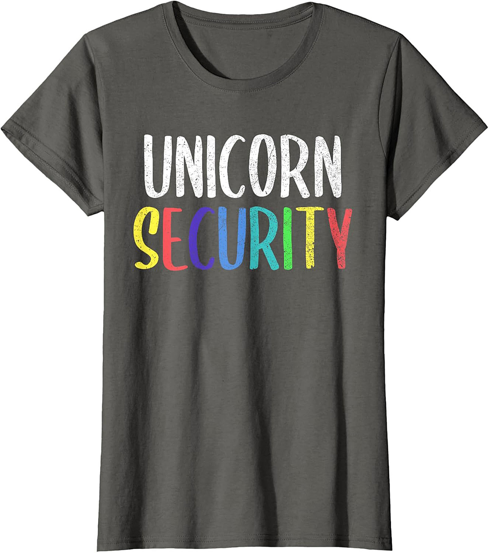 Funny Unicorn Security T-Shirt Soft Cotton Graphic Tee