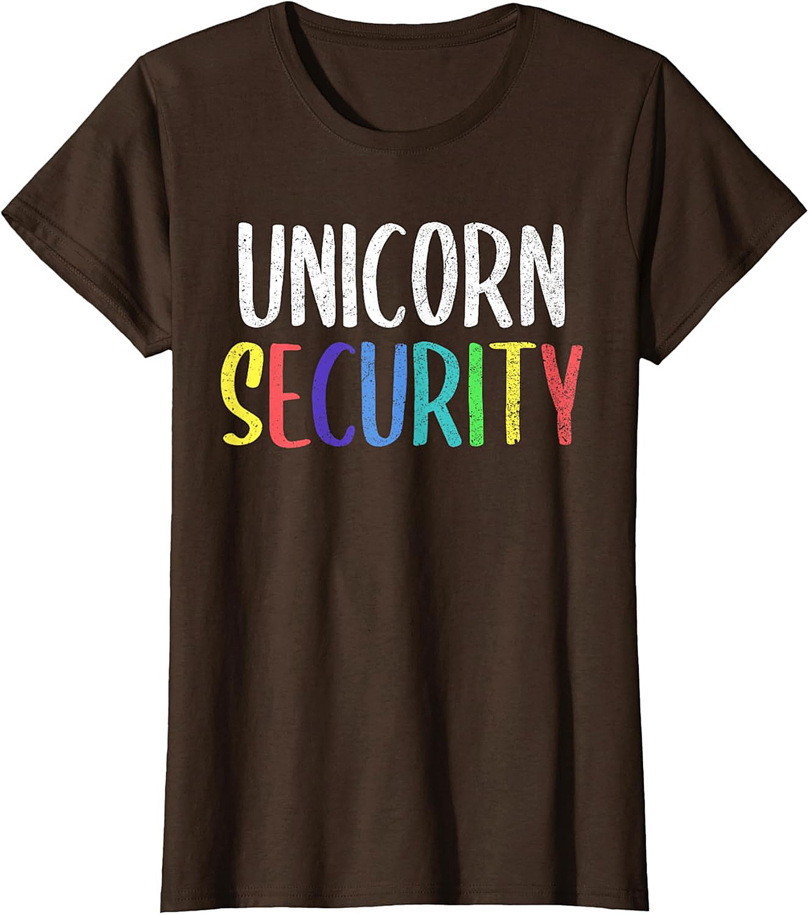 Funny Unicorn Security T-Shirt Soft Cotton Graphic Tee