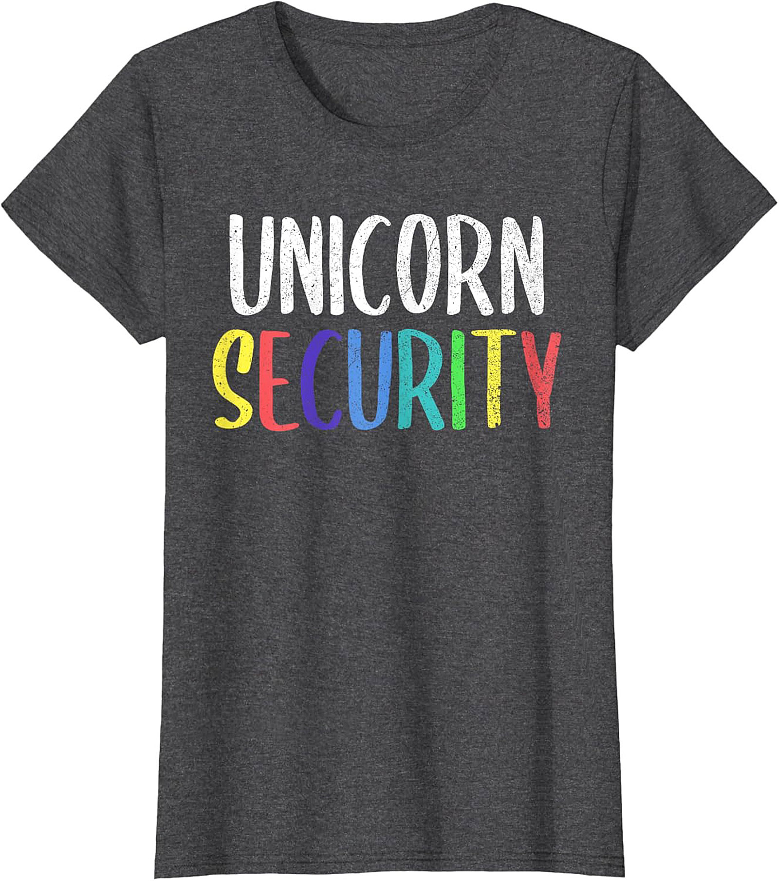 Funny Unicorn Security T-Shirt Soft Cotton Graphic Tee