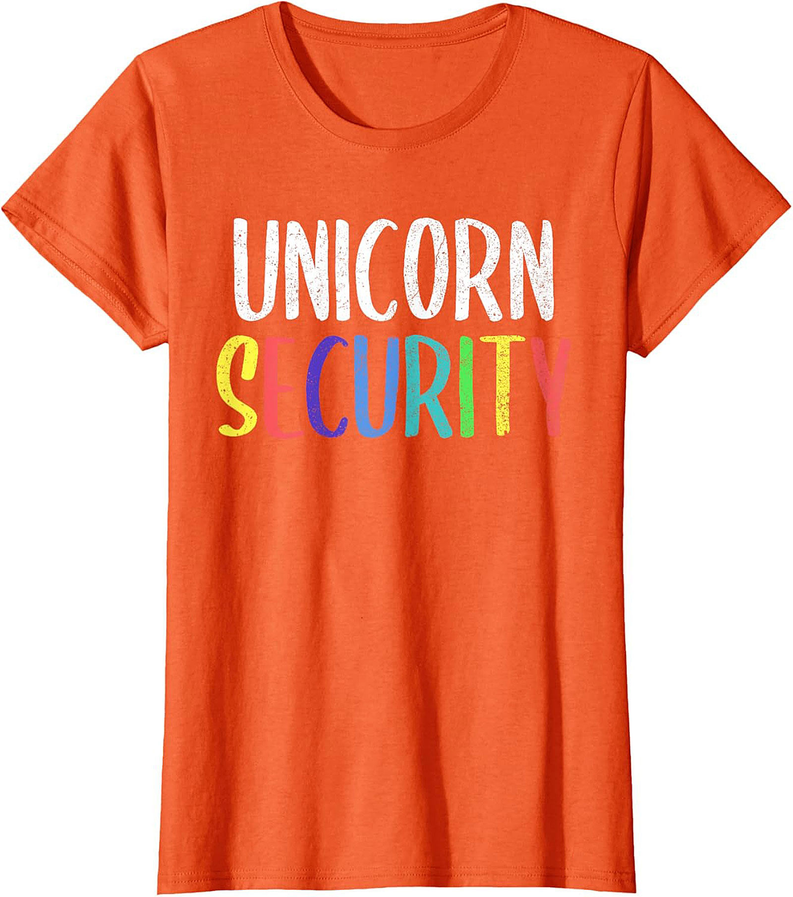 Funny Unicorn Security T-Shirt Soft Cotton Graphic Tee