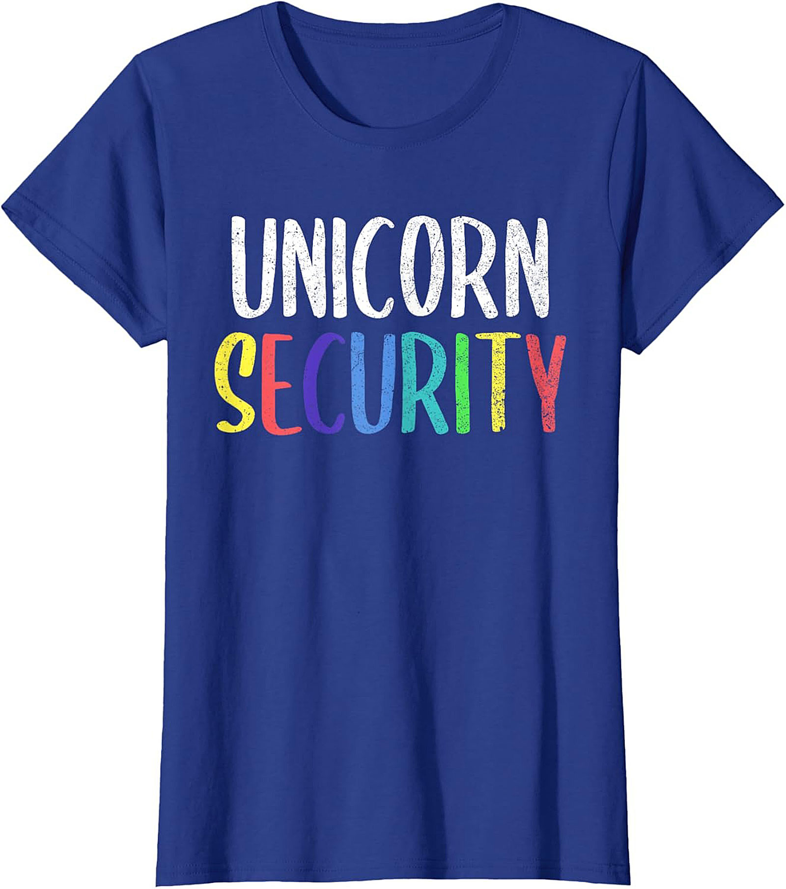 Funny Unicorn Security T-Shirt Soft Cotton Graphic Tee