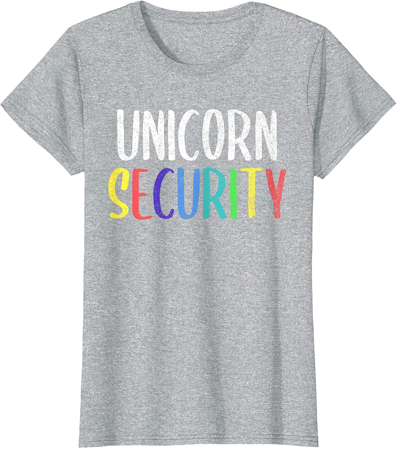 Funny Unicorn Security T-Shirt Soft Cotton Graphic Tee