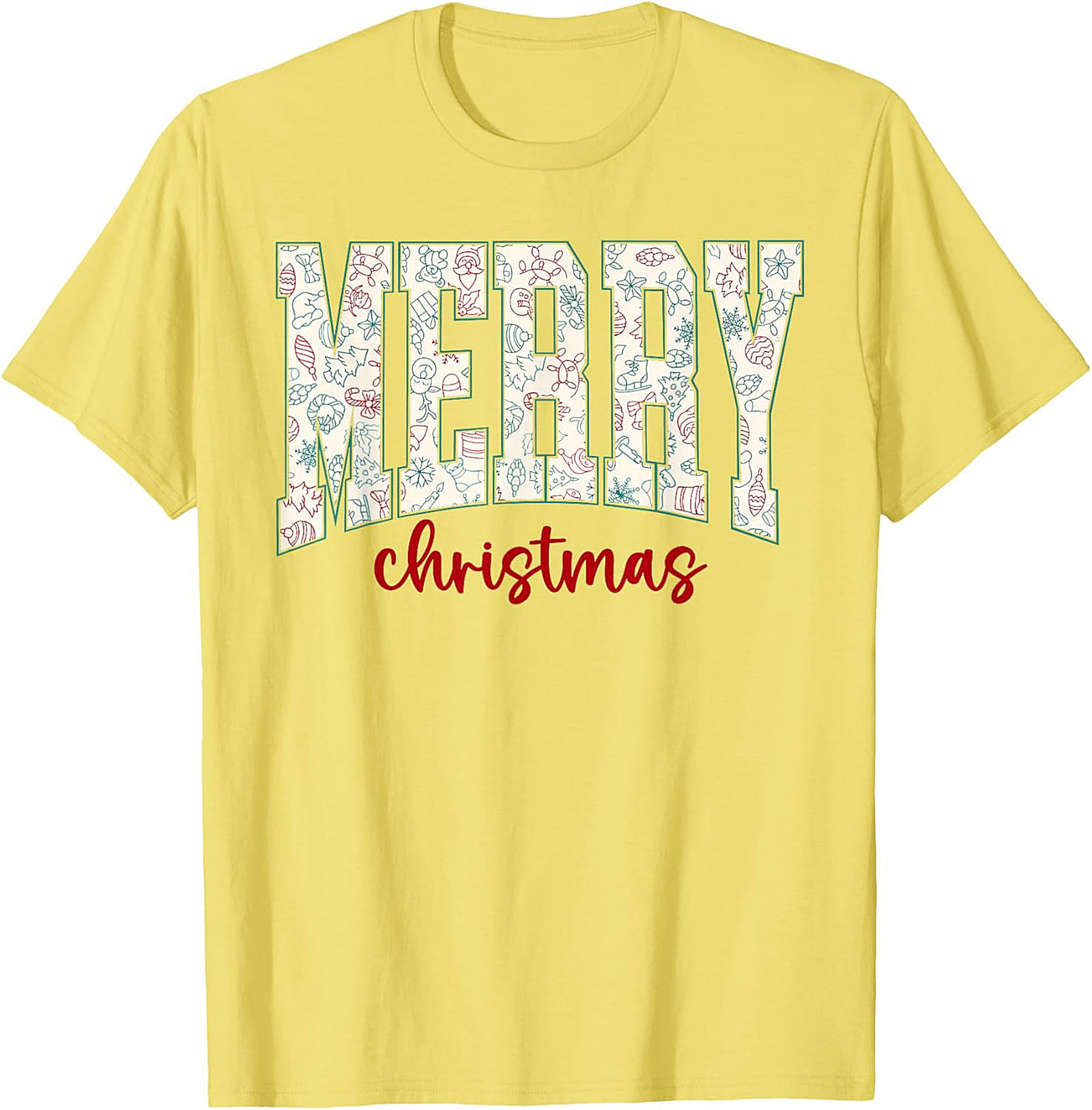 Festive Merry Christmas T-shirt Holiday Graphic Tee