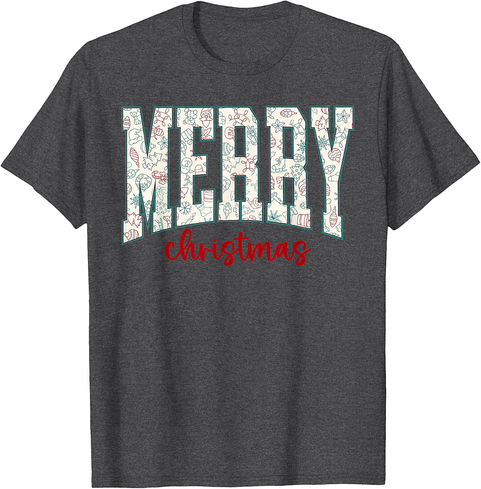 Festive Merry Christmas T-shirt Holiday Graphic Tee