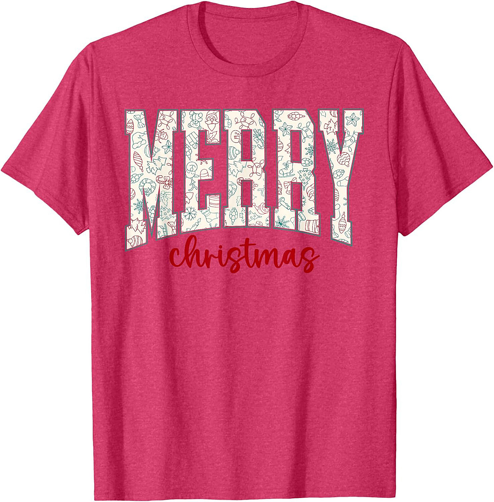 Festive Merry Christmas T-shirt Holiday Graphic Tee