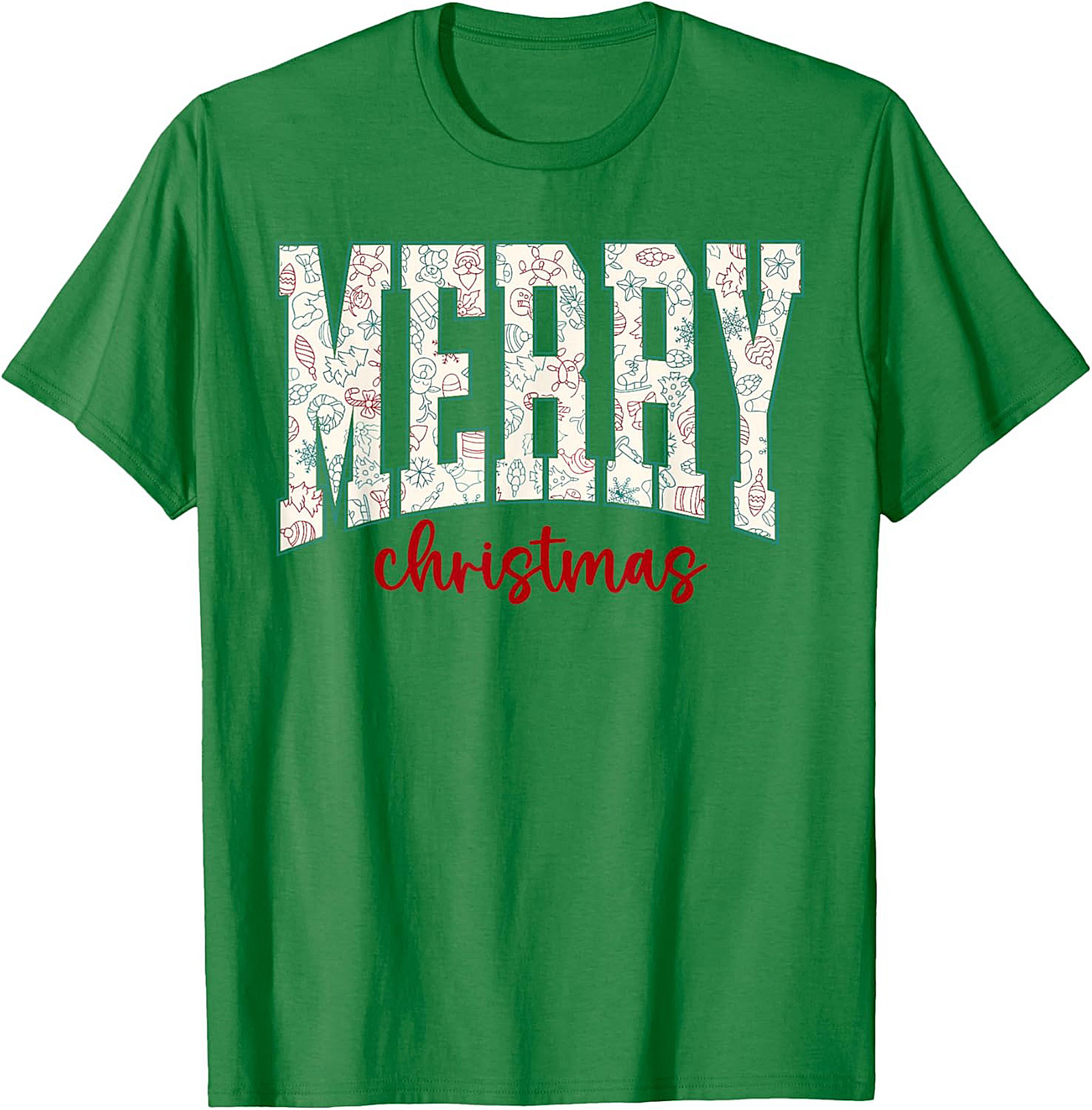 Festive Merry Christmas T-shirt Holiday Graphic Tee