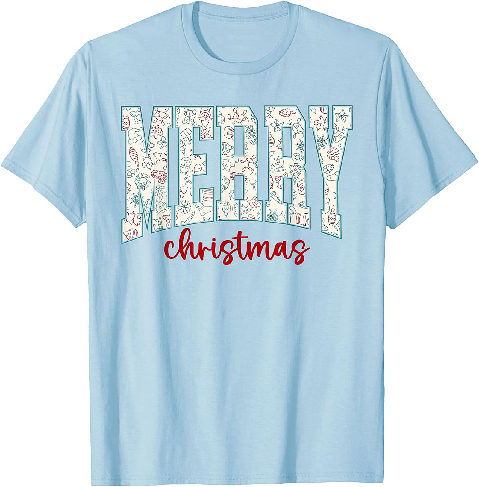 Festive Merry Christmas T-shirt Holiday Graphic Tee