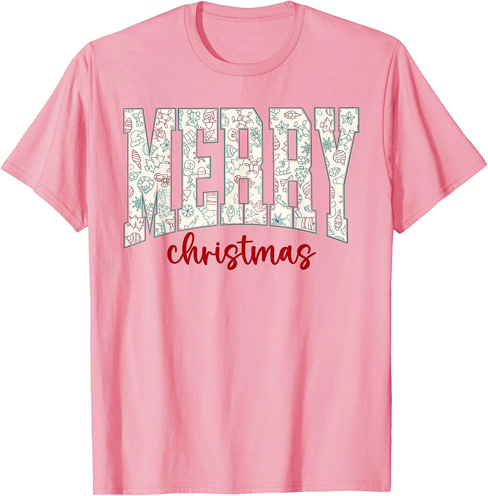 Festive Merry Christmas T-shirt Holiday Graphic Tee
