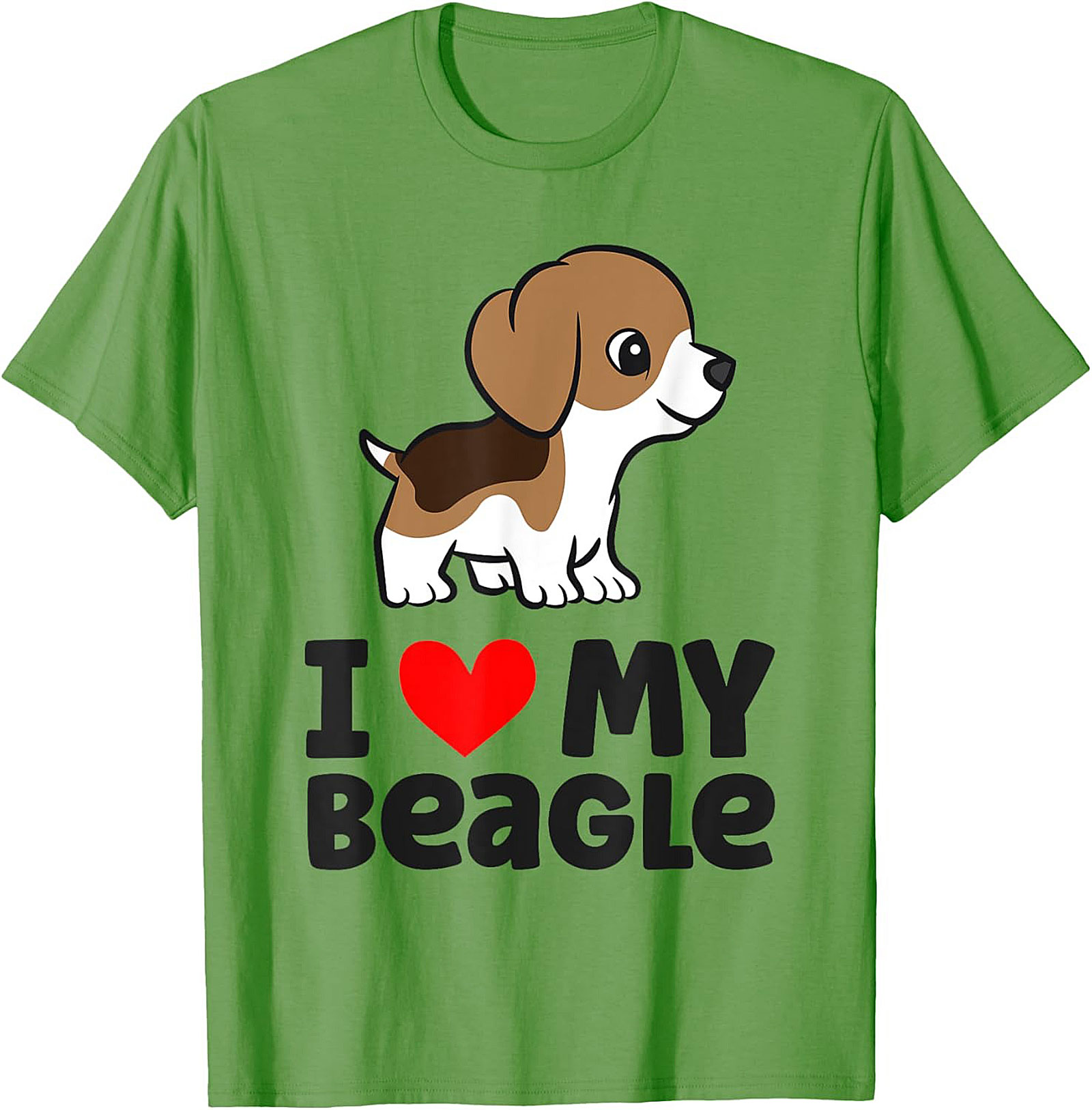 Cute Beagle Puppy Dog Owner T-shirt | I Love My Beagle Graphic Tee