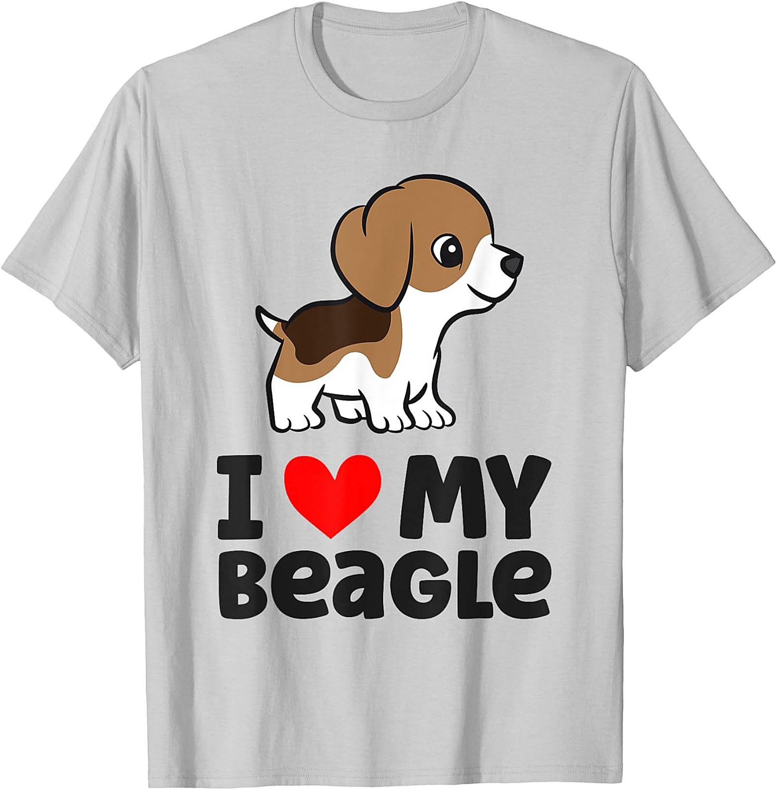 Cute Beagle Puppy Dog Owner T-shirt | I Love My Beagle Graphic Tee