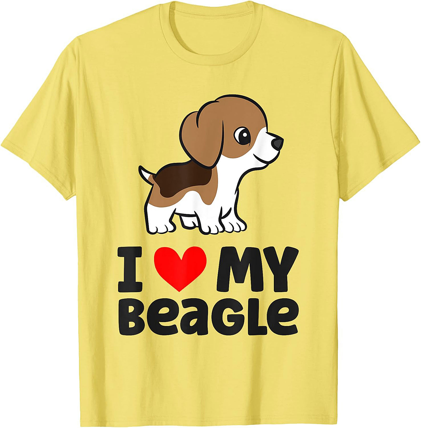 Cute Beagle Puppy Dog Owner T-shirt | I Love My Beagle Graphic Tee