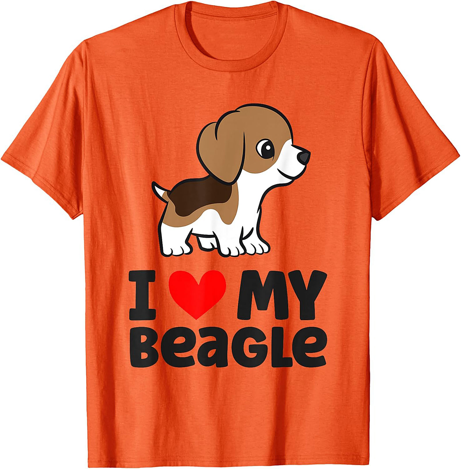 Cute Beagle Puppy Dog Owner T-shirt | I Love My Beagle Graphic Tee