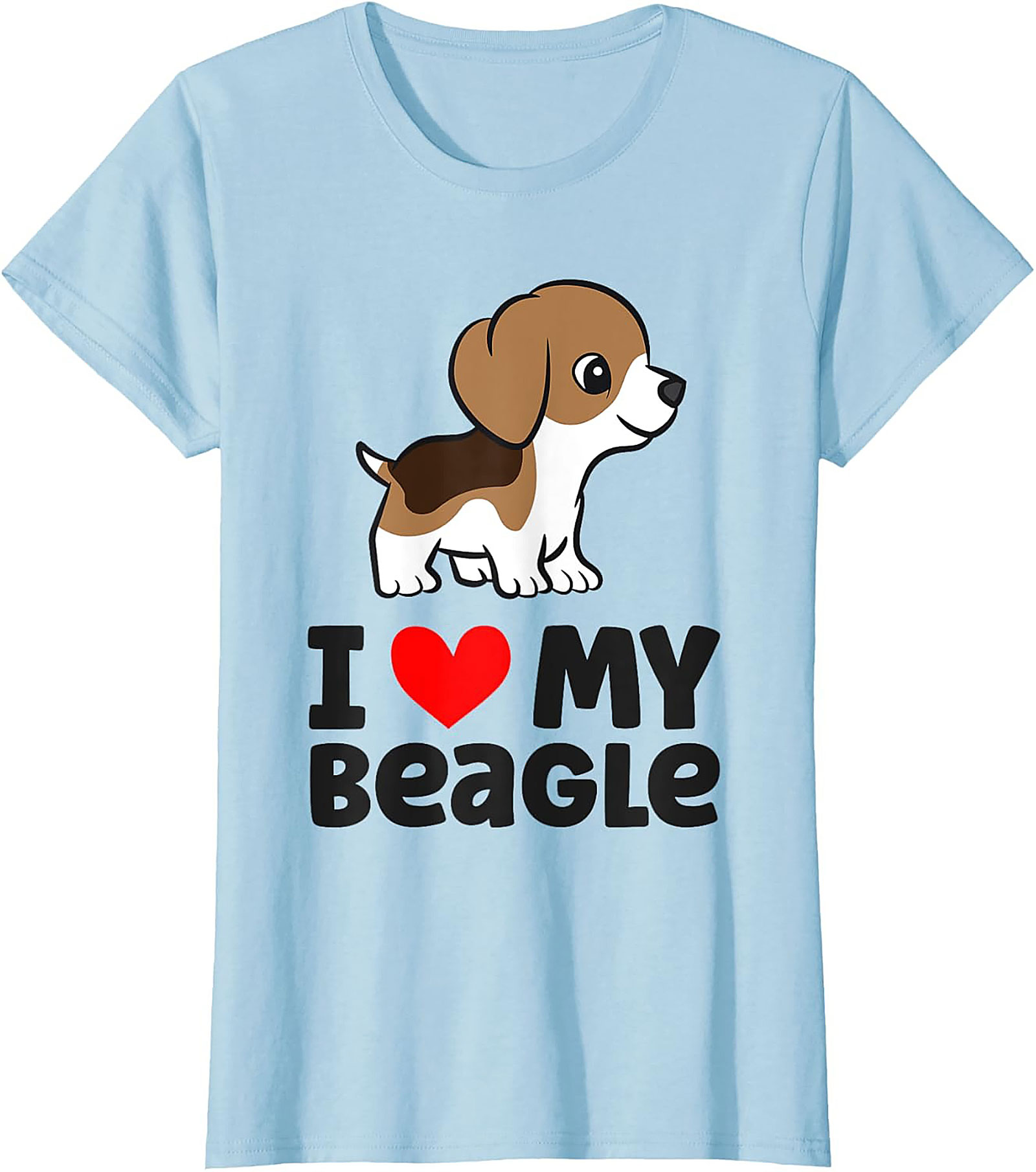 Cute Beagle Puppy Dog Owner T-shirt | I Love My Beagle Graphic Tee