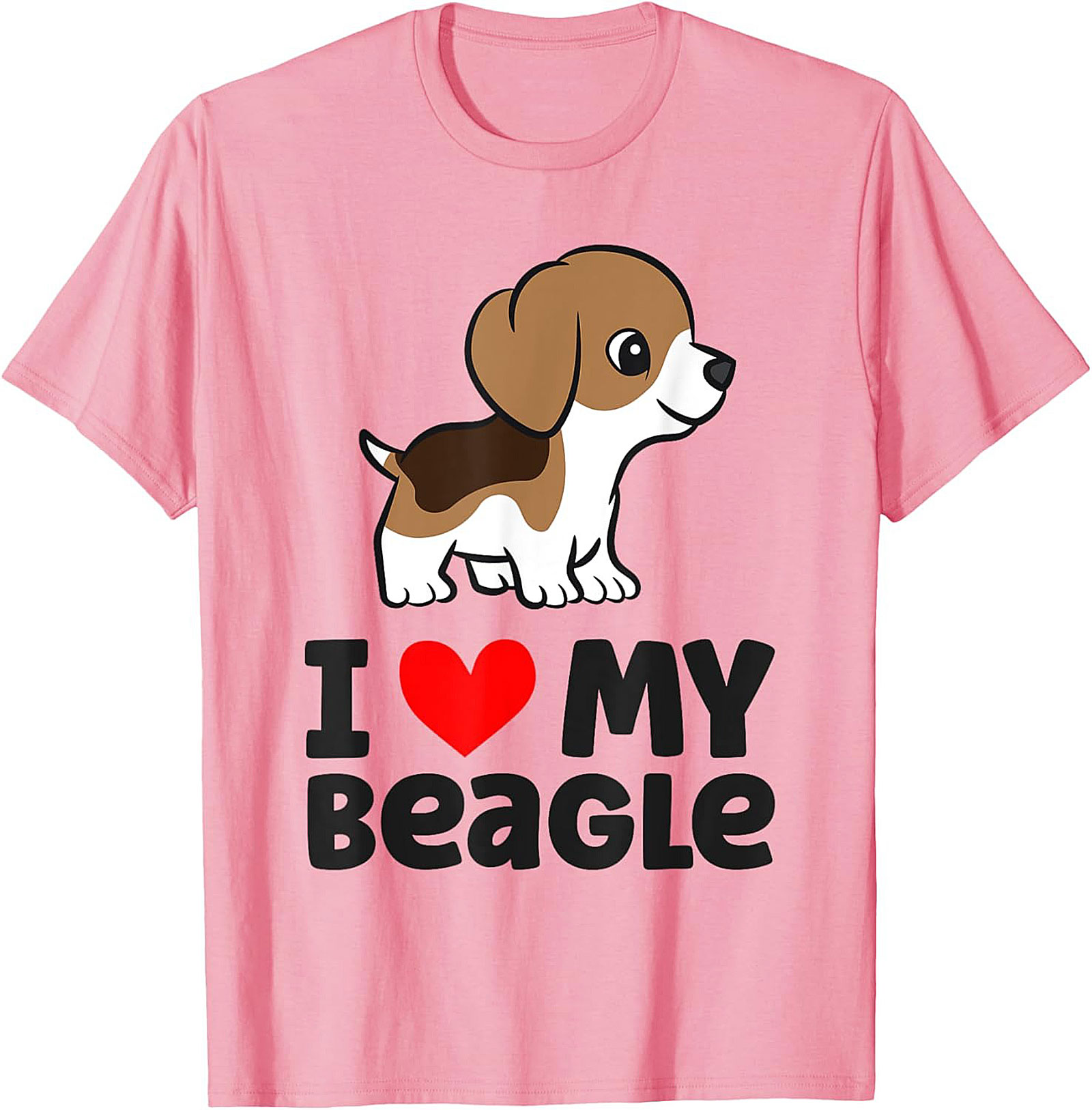 Cute Beagle Puppy Dog Owner T-shirt | I Love My Beagle Graphic Tee