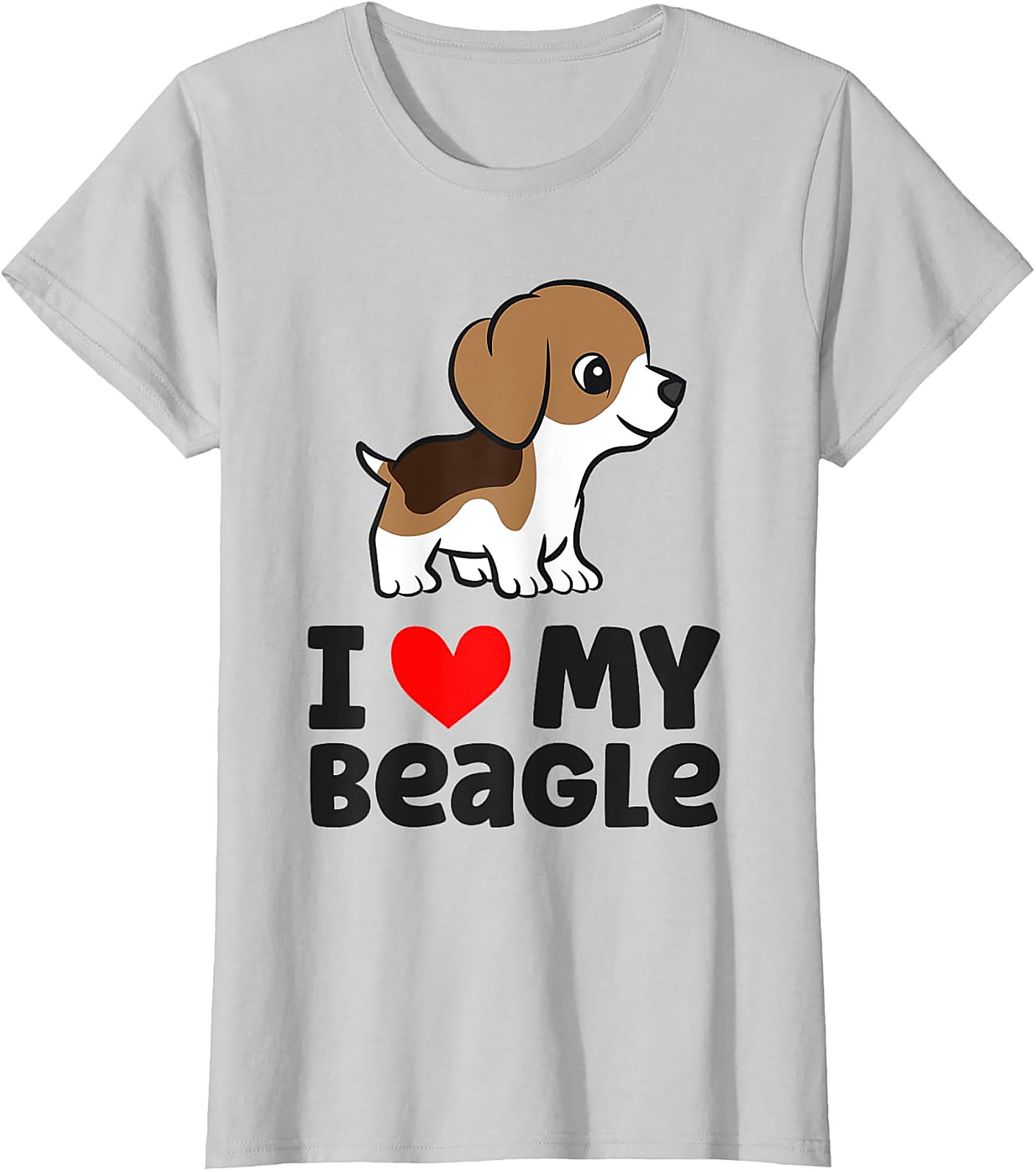 Cute Beagle Puppy Dog Owner T-shirt | I Love My Beagle Graphic Tee