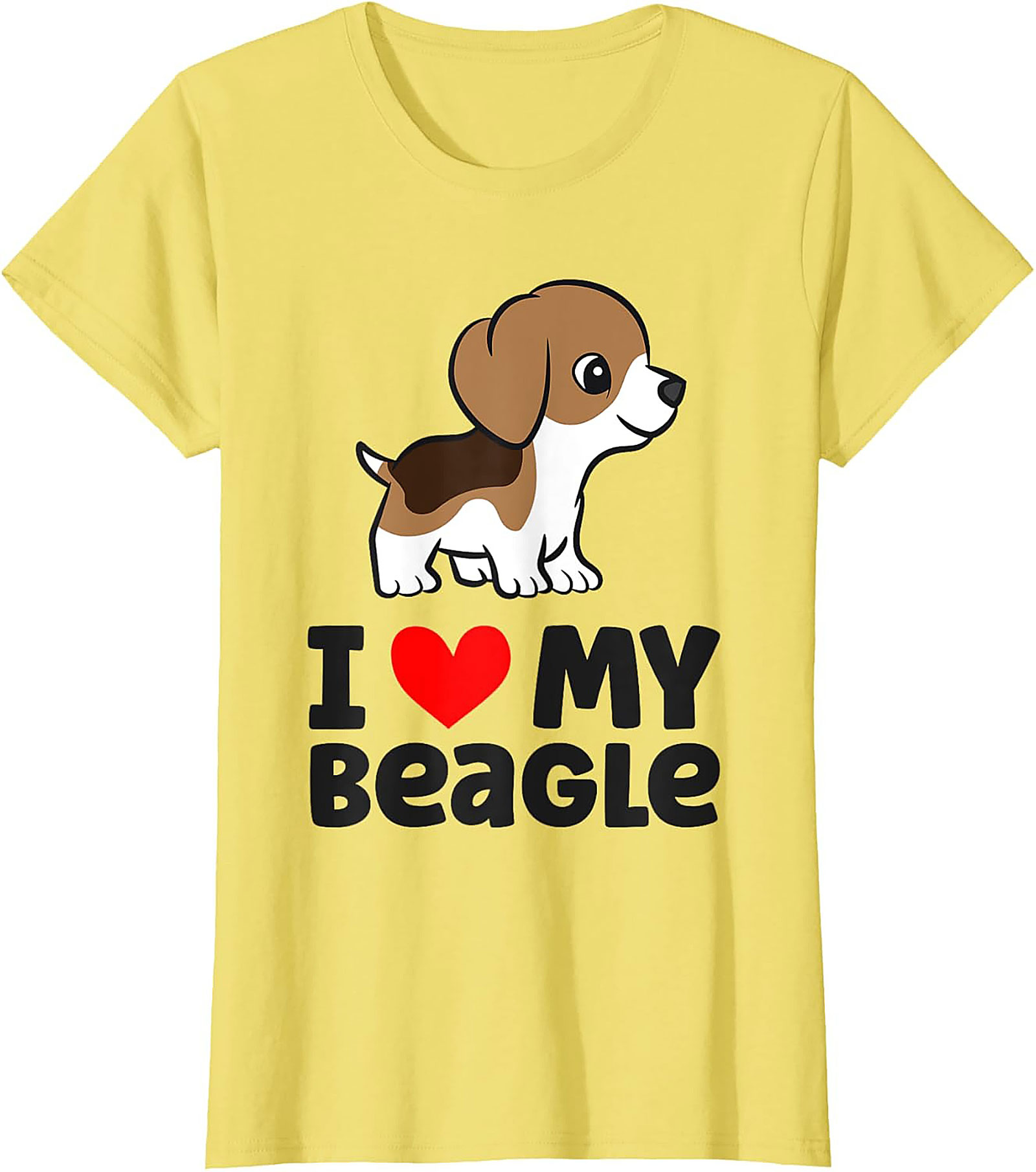 Cute Beagle Puppy Dog Owner T-shirt | I Love My Beagle Graphic Tee
