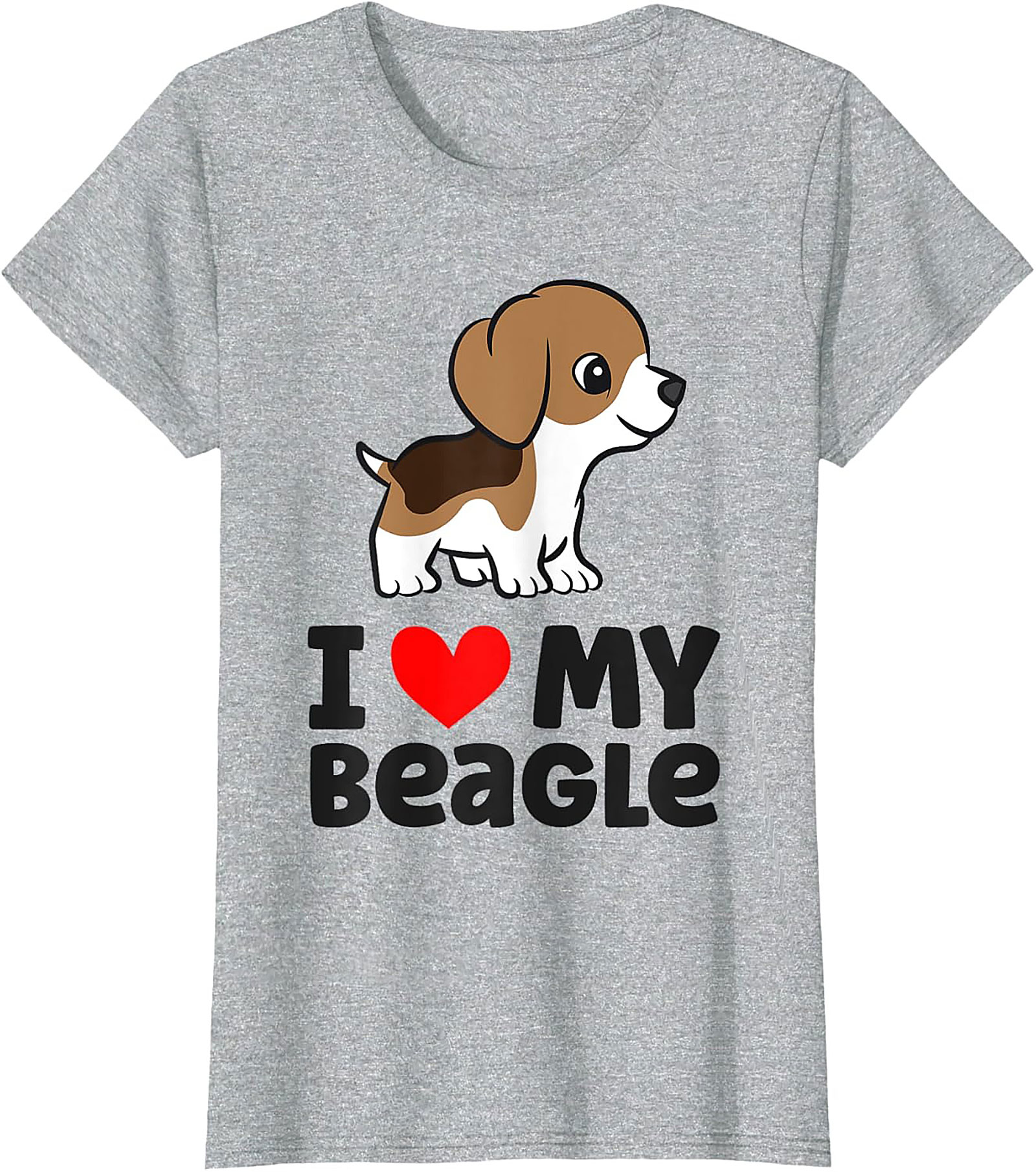 Cute Beagle Puppy Dog Owner T-shirt | I Love My Beagle Graphic Tee