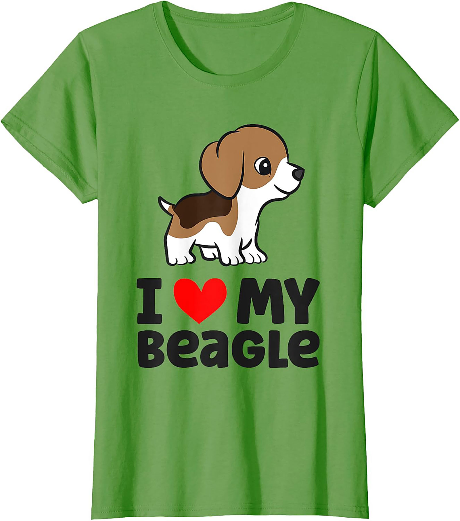 Cute Beagle Puppy Dog Owner T-shirt | I Love My Beagle Graphic Tee