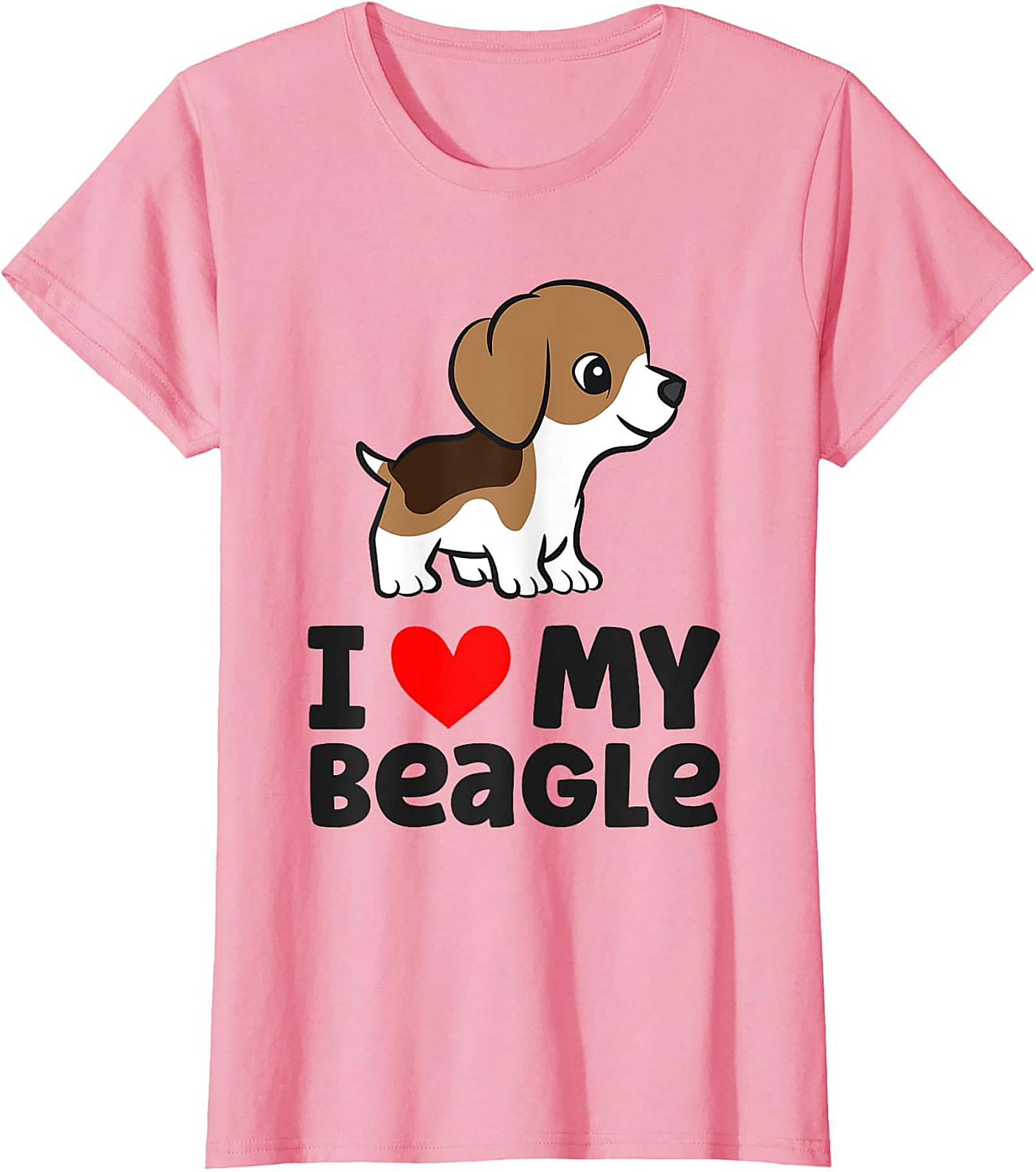 Cute Beagle Puppy Dog Owner T-shirt | I Love My Beagle Graphic Tee