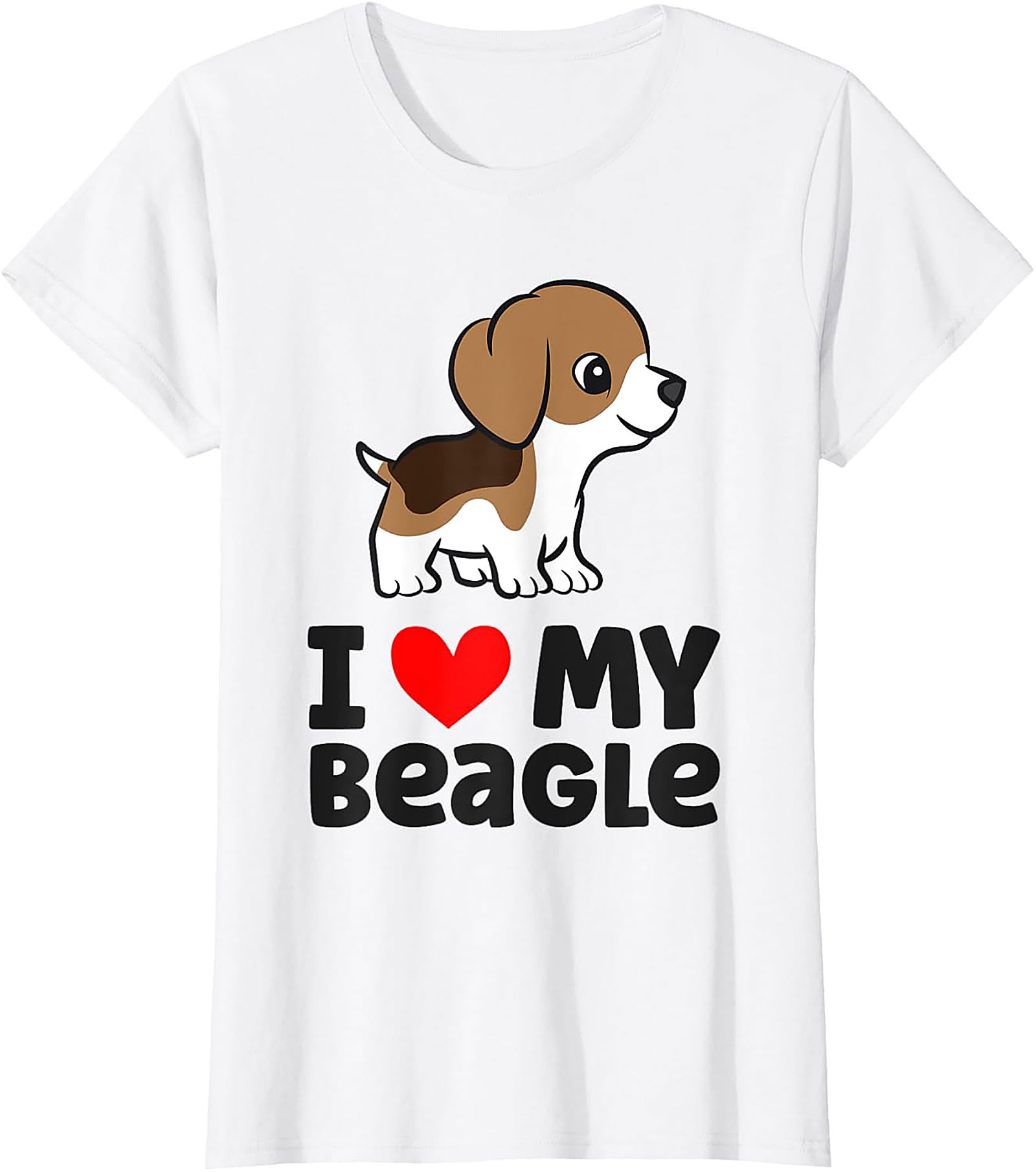 Cute Beagle Puppy Dog Owner T-shirt | I Love My Beagle Graphic Tee