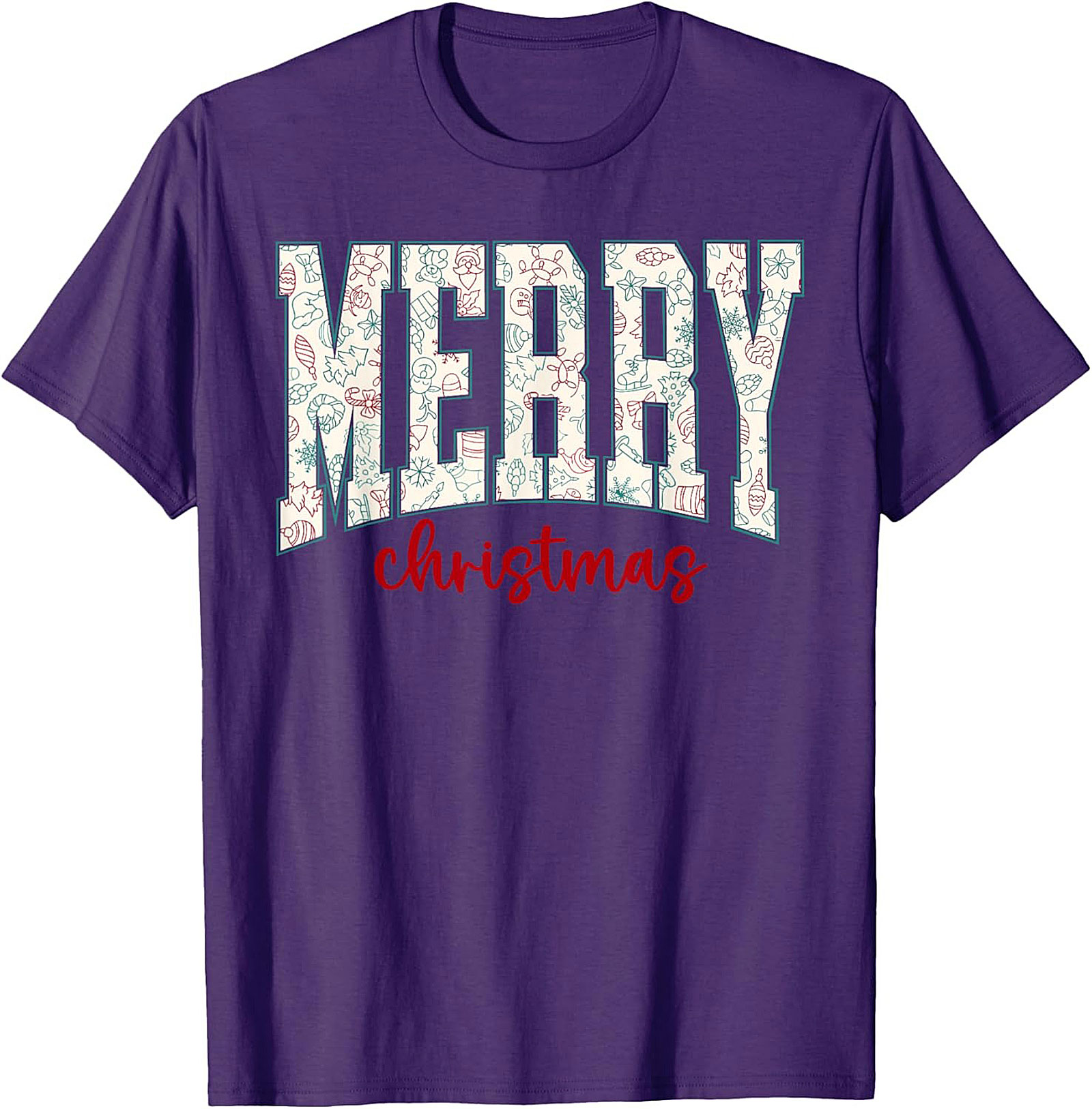 Festive Merry Christmas T-shirt Holiday Graphic Tee