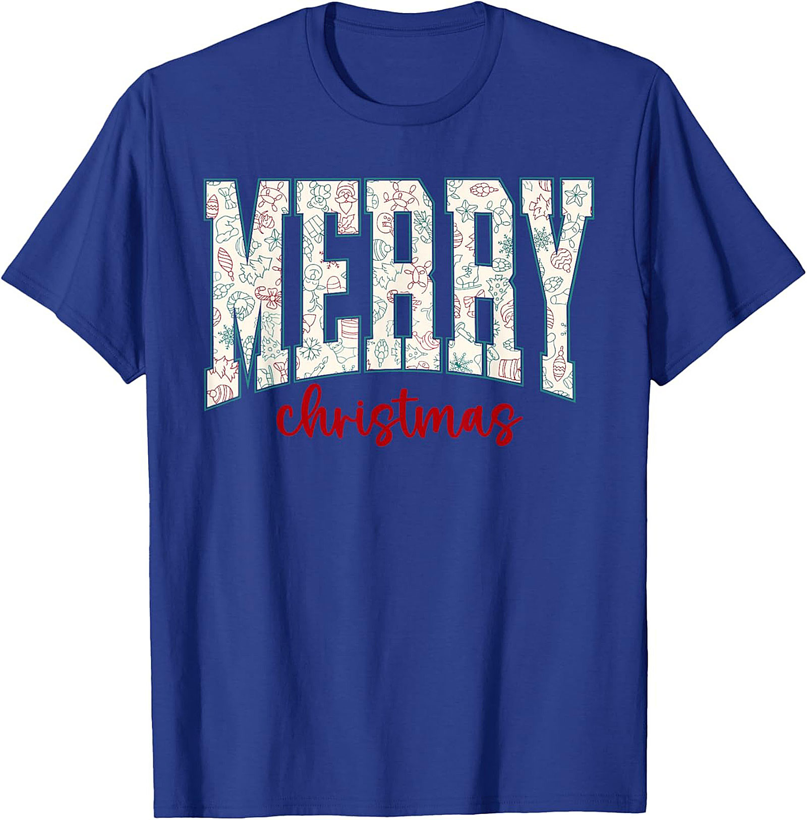 Festive Merry Christmas T-shirt Holiday Graphic Tee