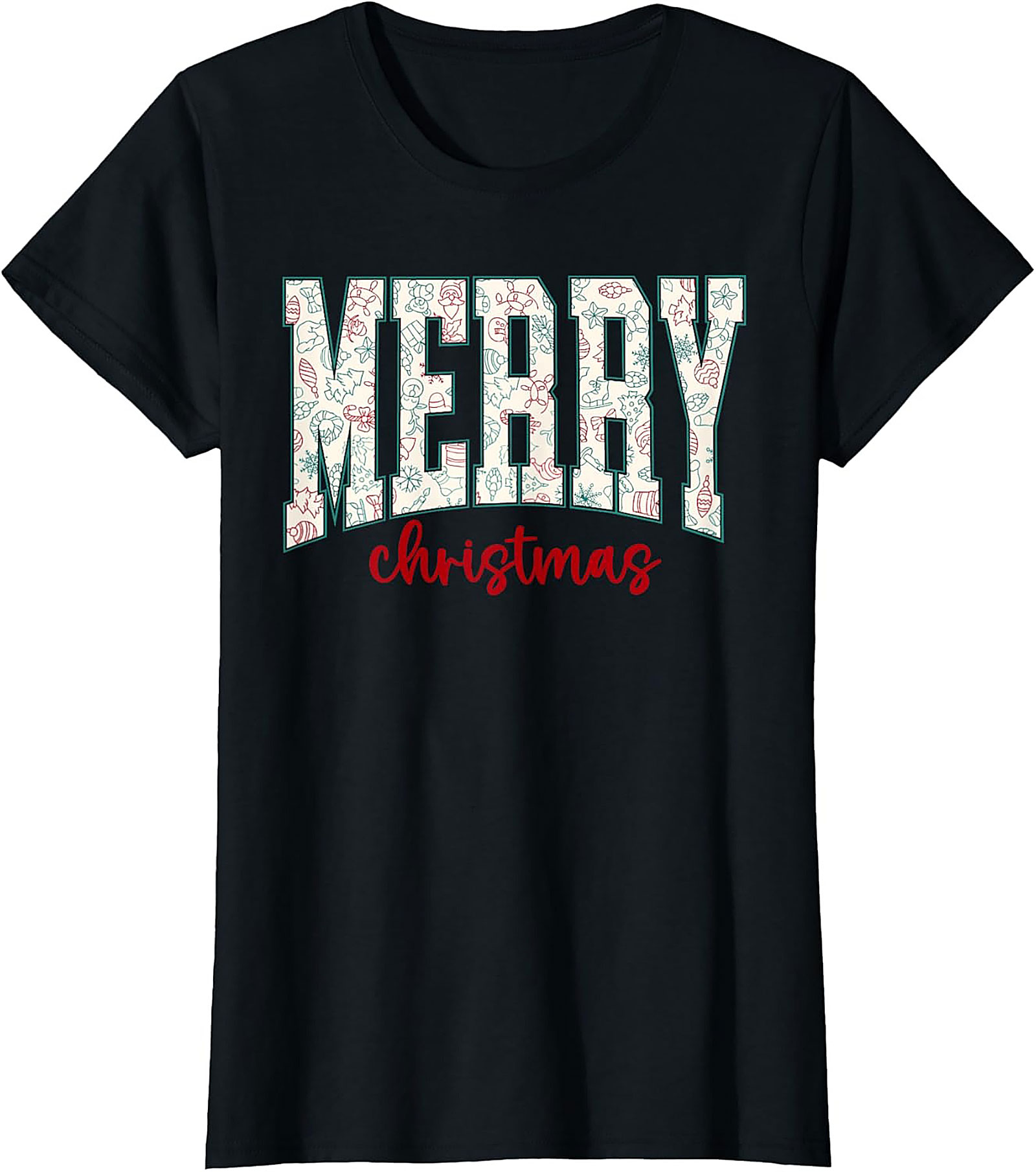 Festive Merry Christmas T-shirt Holiday Graphic Tee