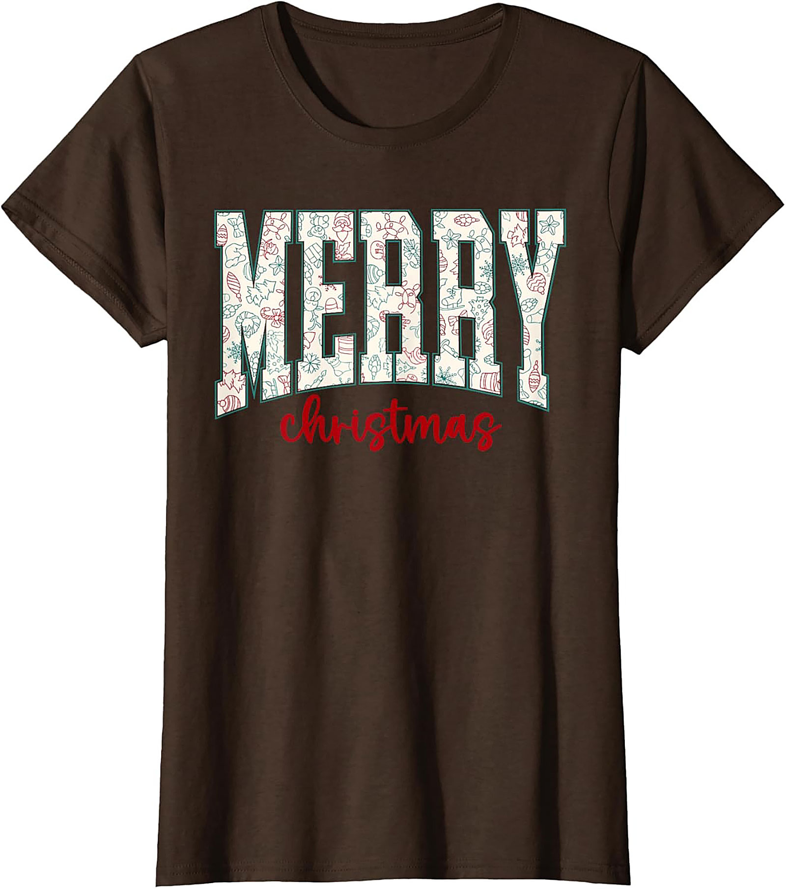 Festive Merry Christmas T-shirt Holiday Graphic Tee