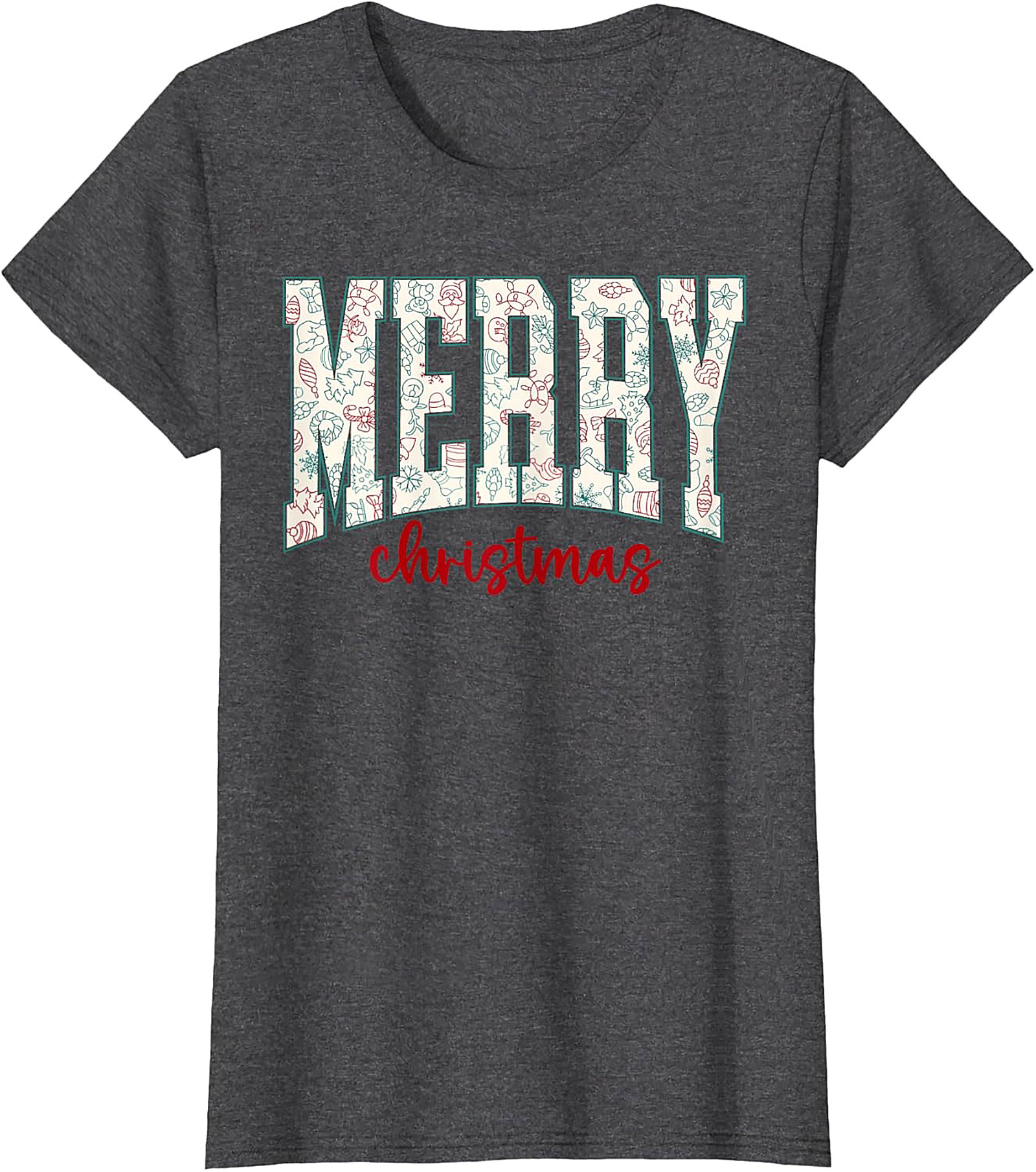 Festive Merry Christmas T-shirt Holiday Graphic Tee