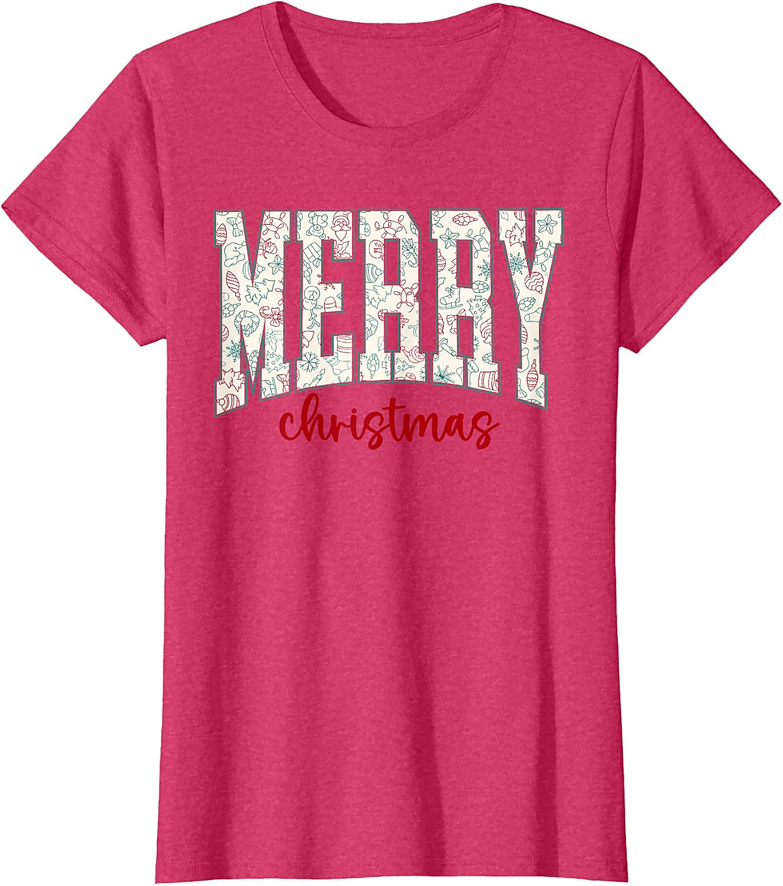 Festive Merry Christmas T-shirt Holiday Graphic Tee