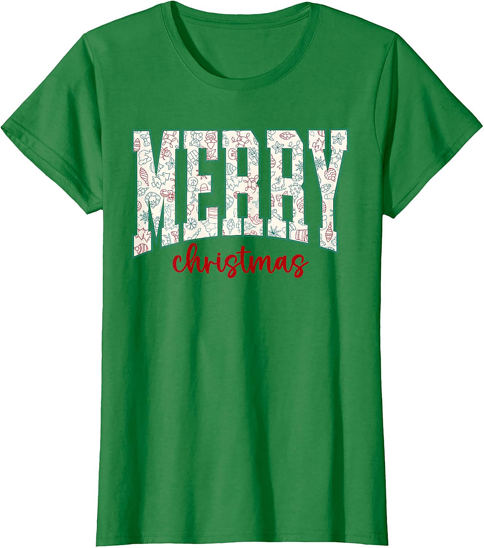 Festive Merry Christmas T-shirt Holiday Graphic Tee