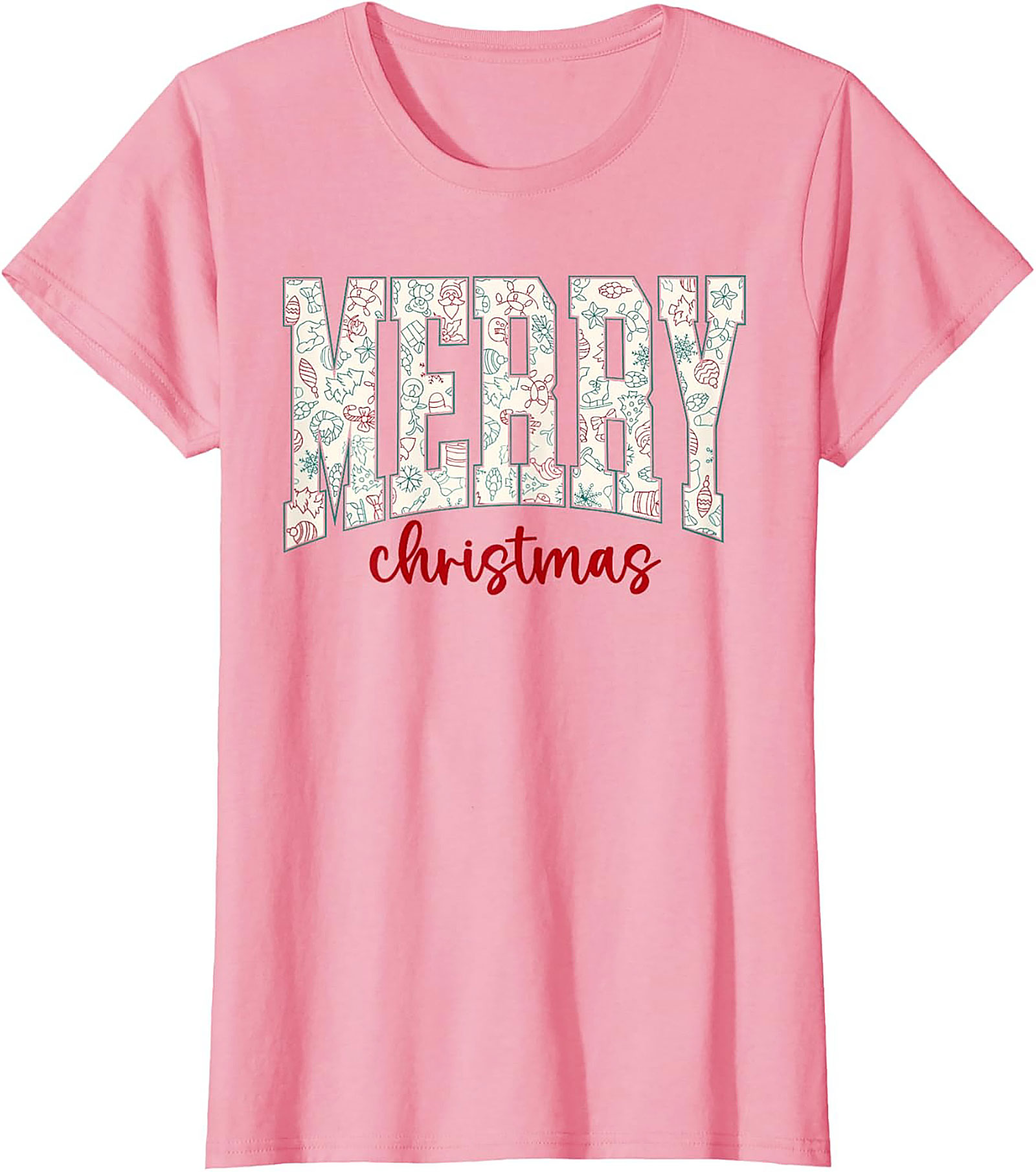 Festive Merry Christmas T-shirt Holiday Graphic Tee