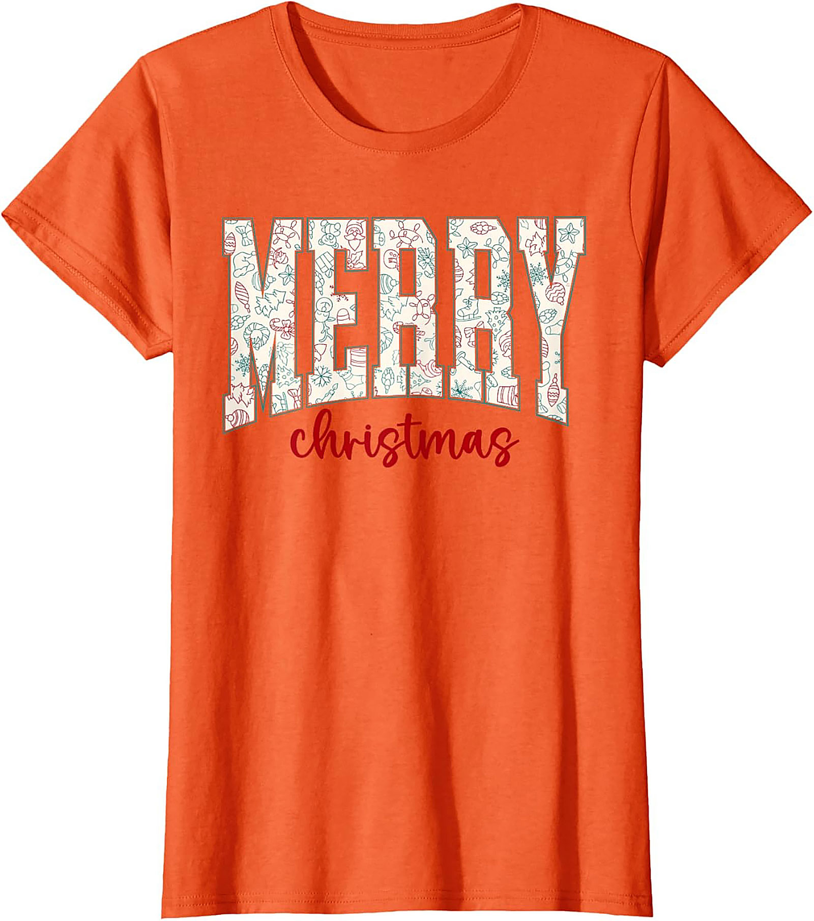 Festive Merry Christmas T-shirt Holiday Graphic Tee