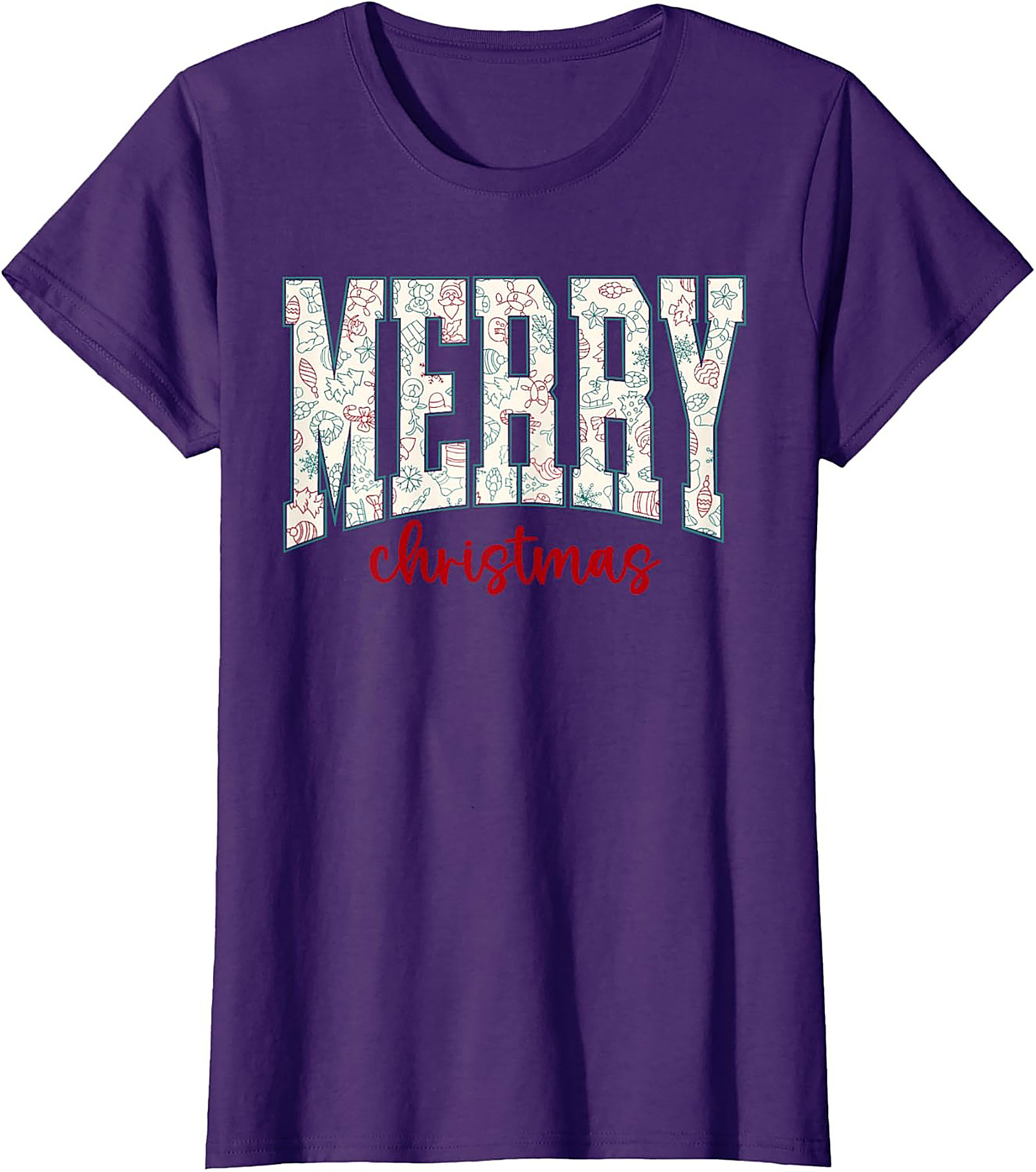 Festive Merry Christmas T-shirt Holiday Graphic Tee