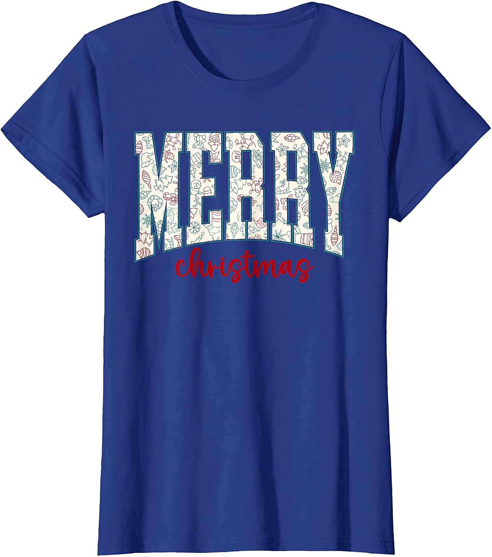 Festive Merry Christmas T-shirt Holiday Graphic Tee