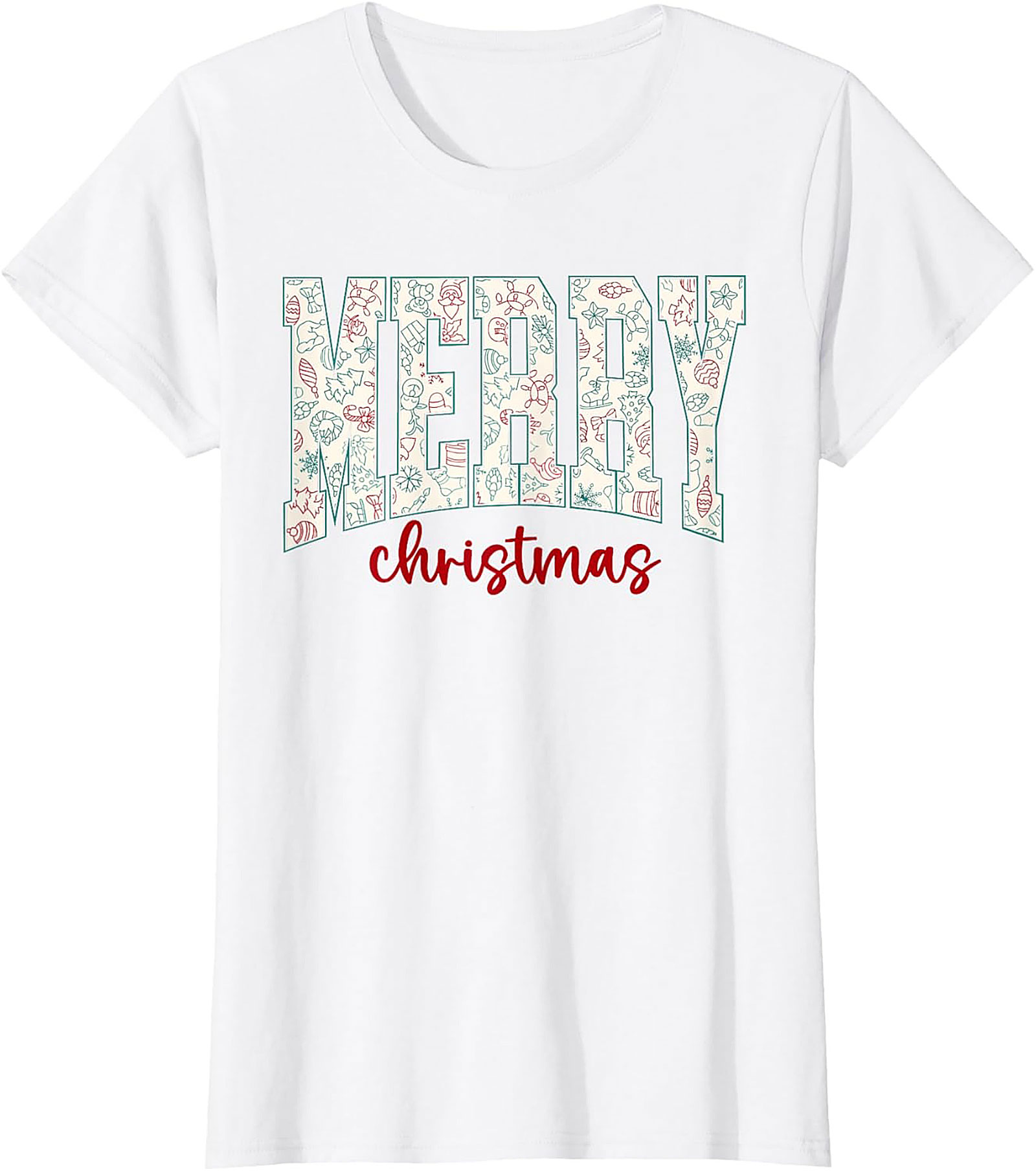 Festive Merry Christmas T-shirt Holiday Graphic Tee