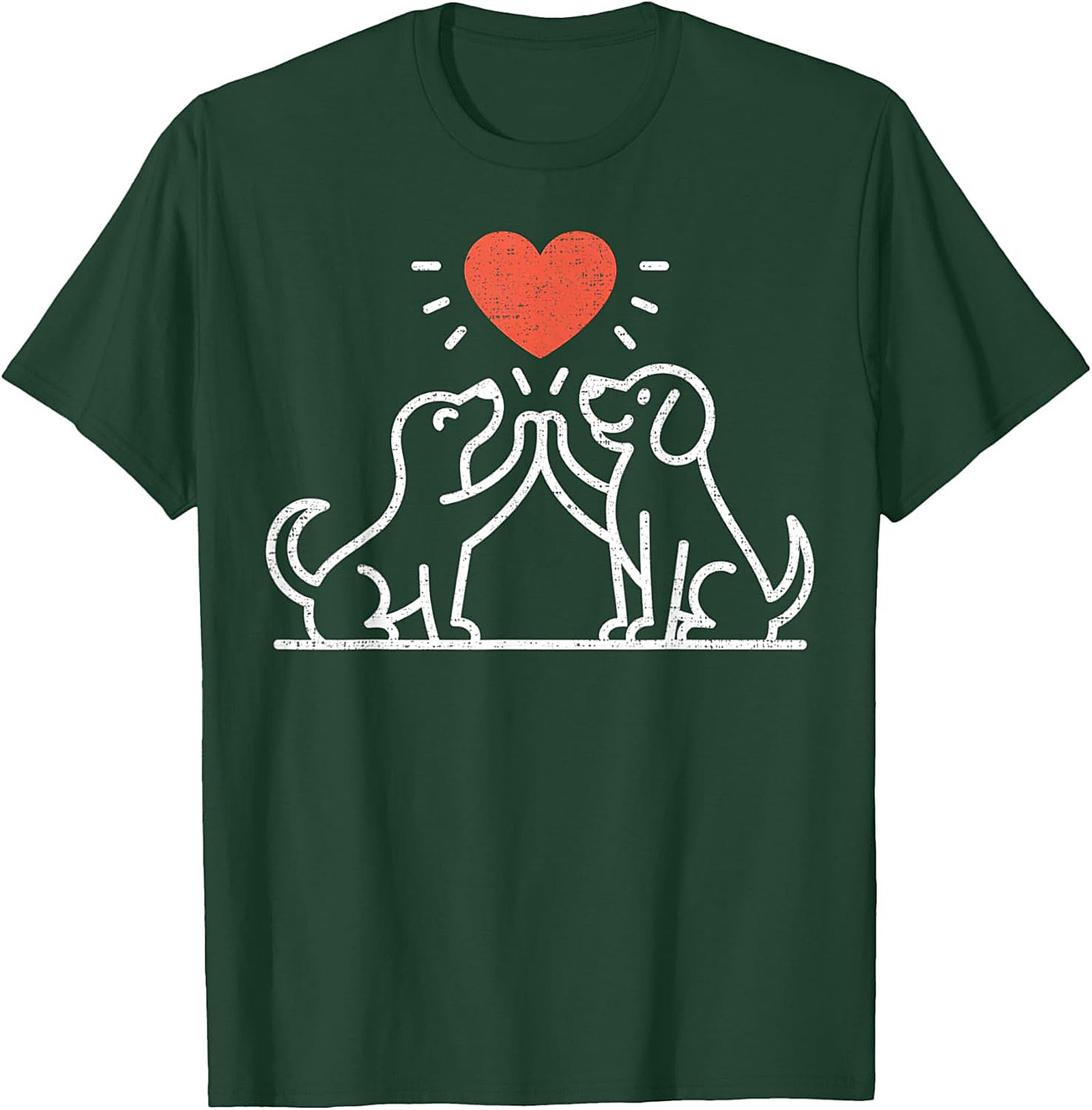 High Five Dog Lovers T-Shirt | Cute Canine Friendship Graphic Tee